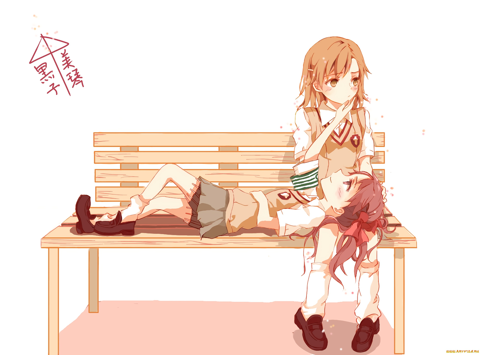 аниме, toaru, majutsu, no, index, фон, взгляд, девушка