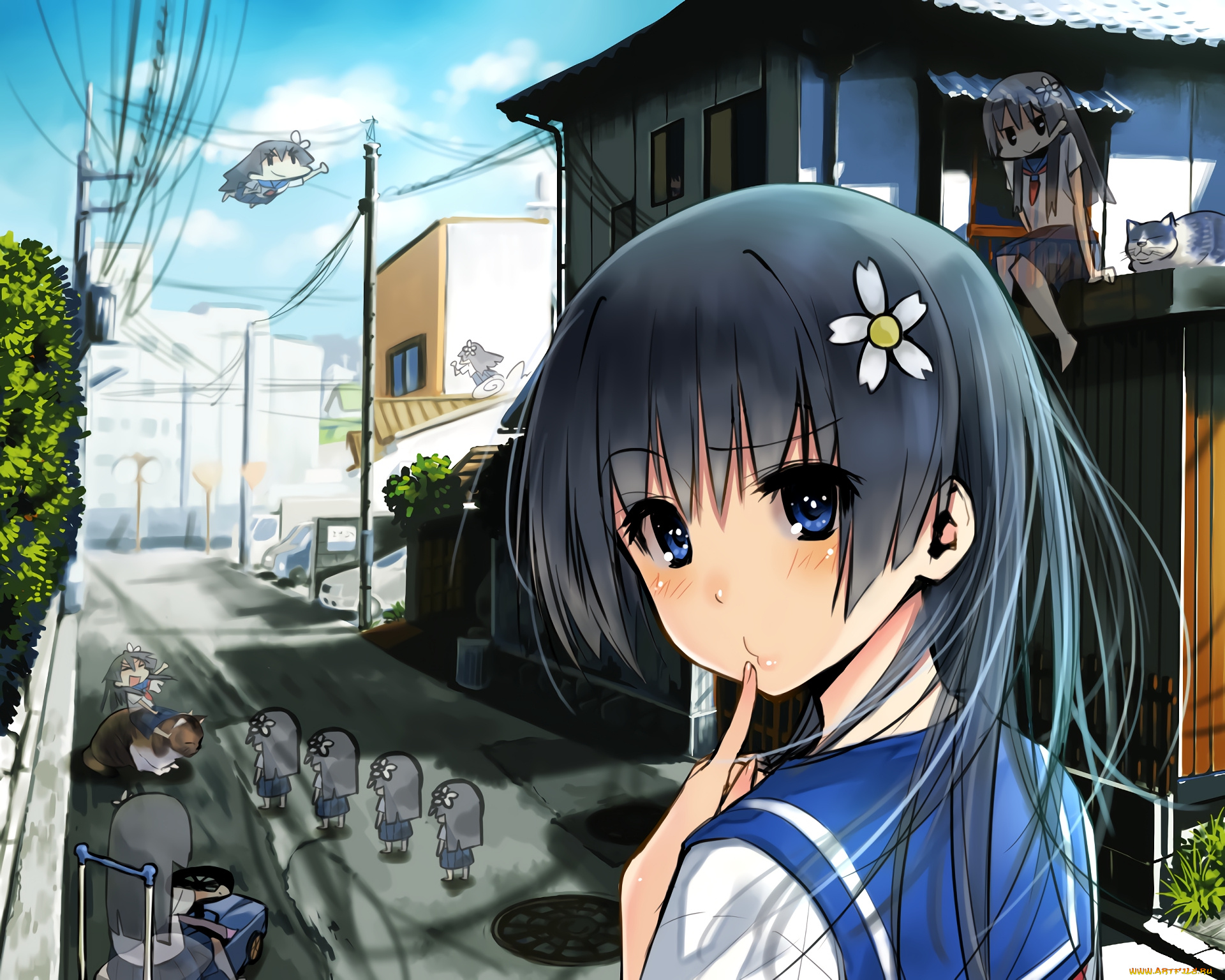 аниме, toaru, majutsu, no, index, фон, взгляд, девушка