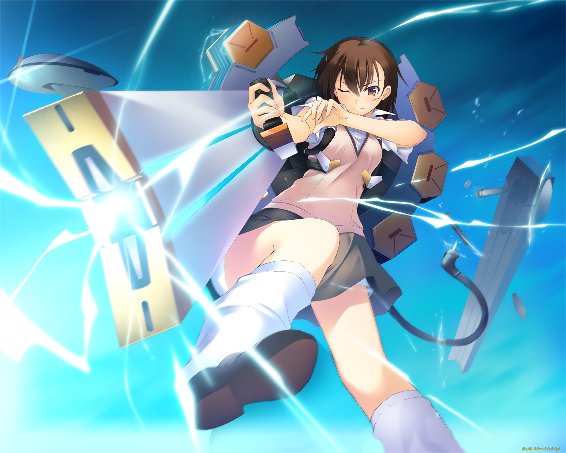 аниме, toaru, majutsu, no, index, фон, взгляд, девушка