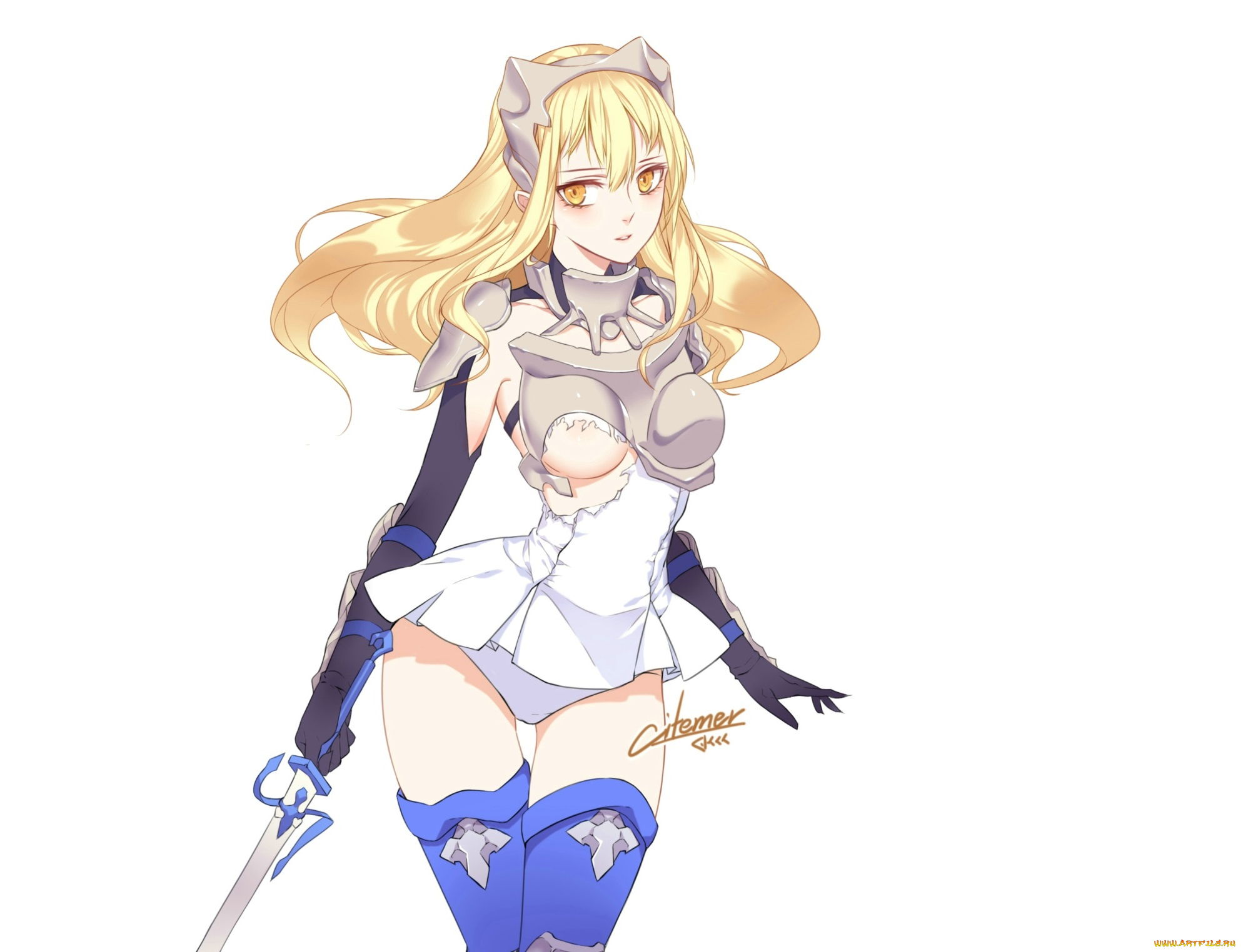 аниме, danmachi, девушка