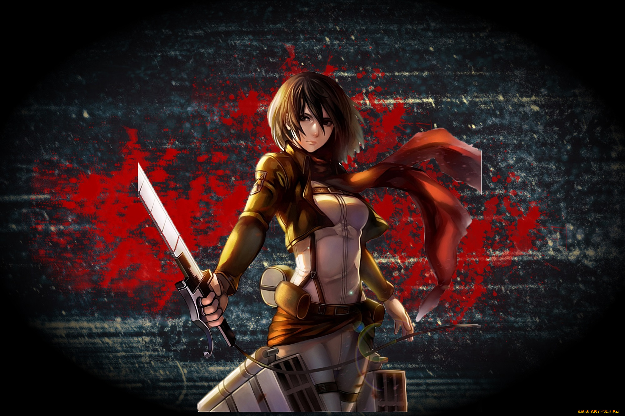 аниме, shingeki, no, kyojin, атака, титанов