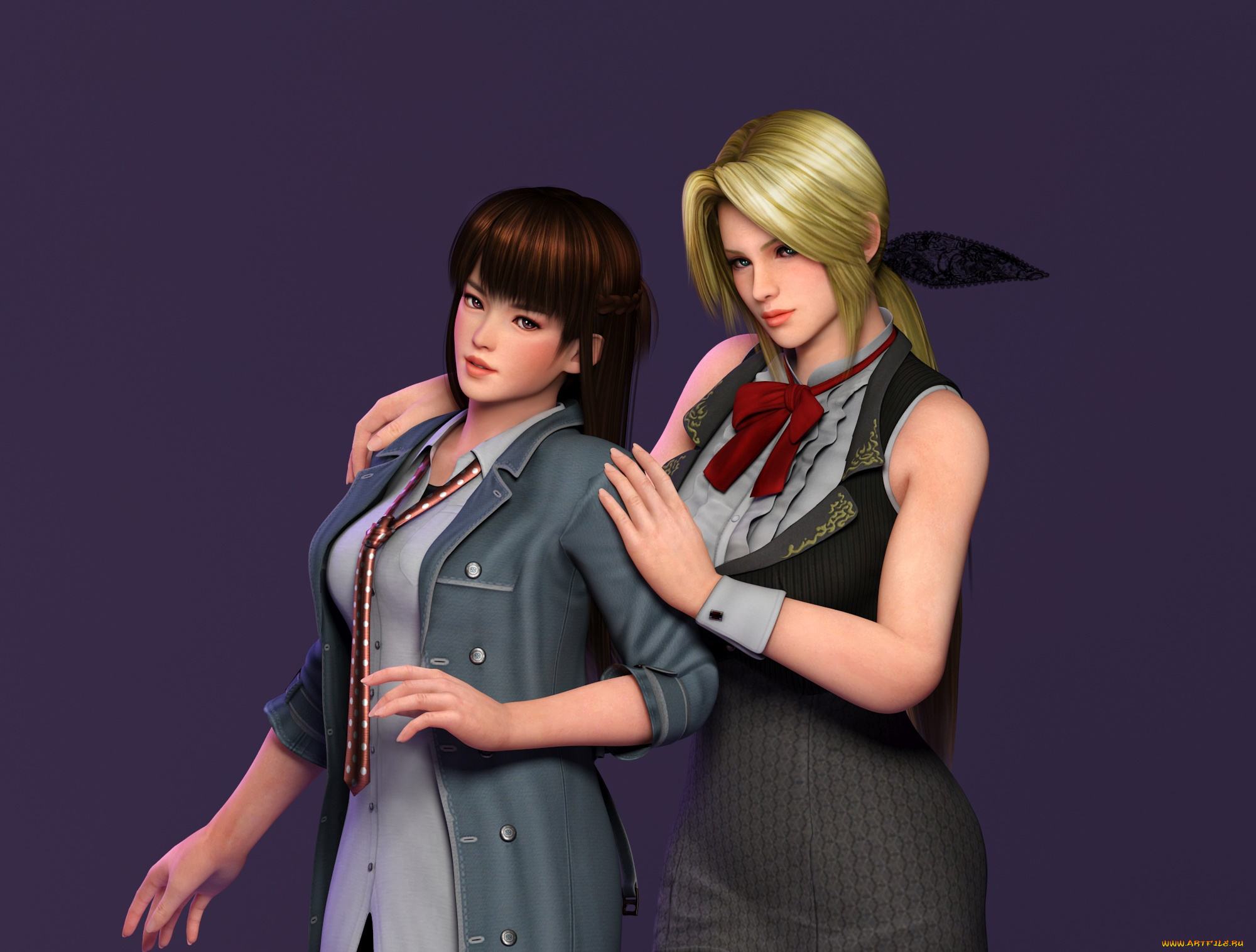 3д, графика, люди, , people, девушки, взгляд, фон