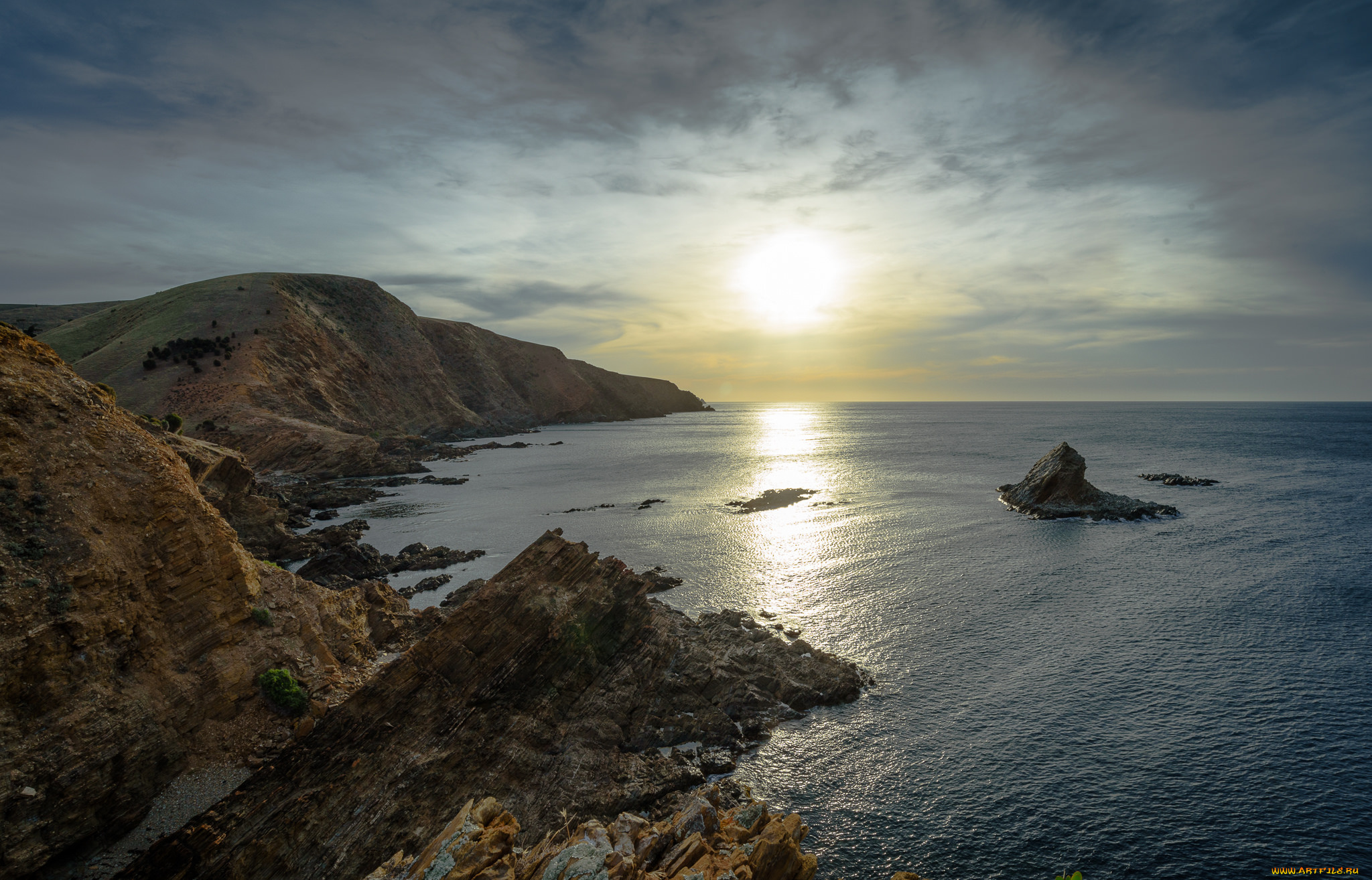 природа, побережье, берег, море