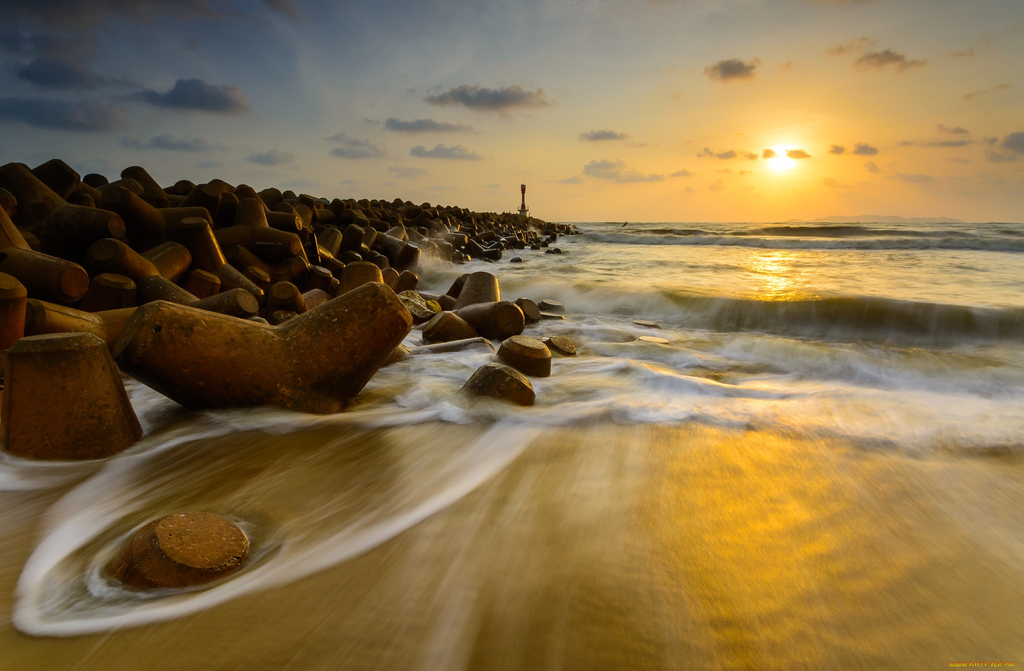 природа, побережье, берег, море