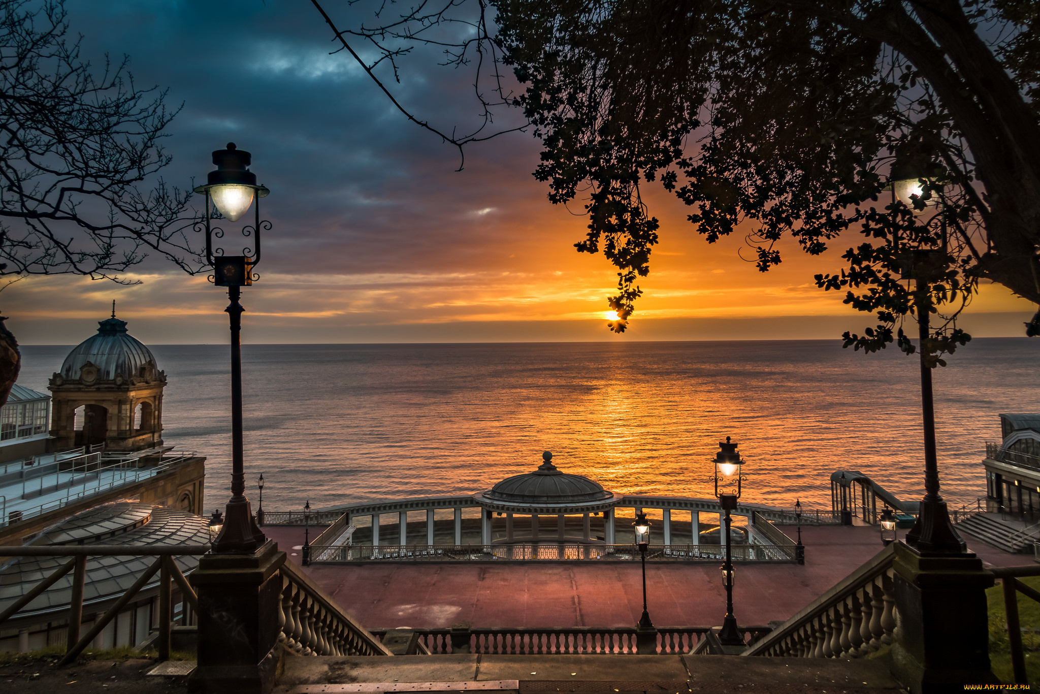 города, -, улицы, , площади, , набережные, фонари, ночь