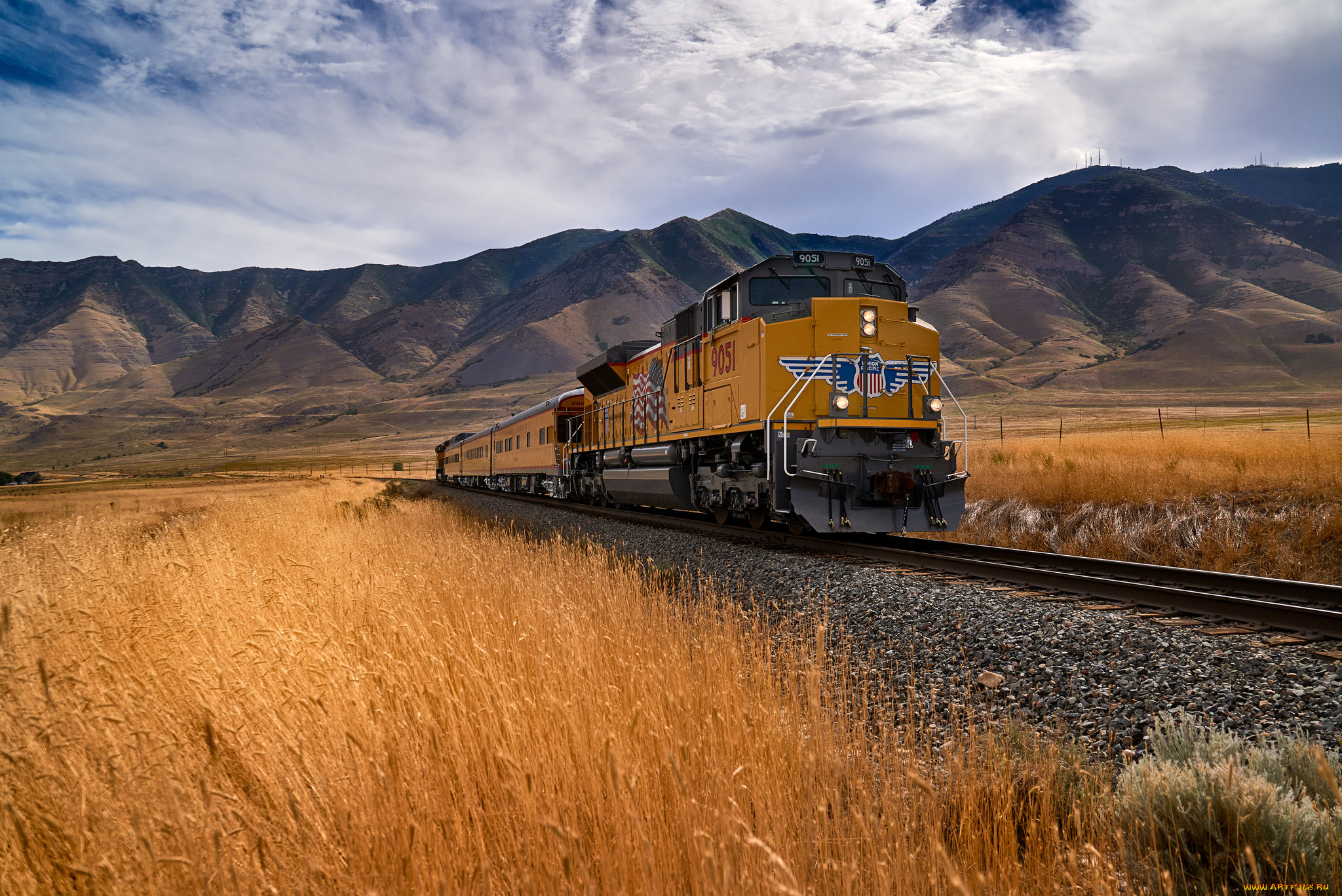 техника, поезда, локомотив, состав