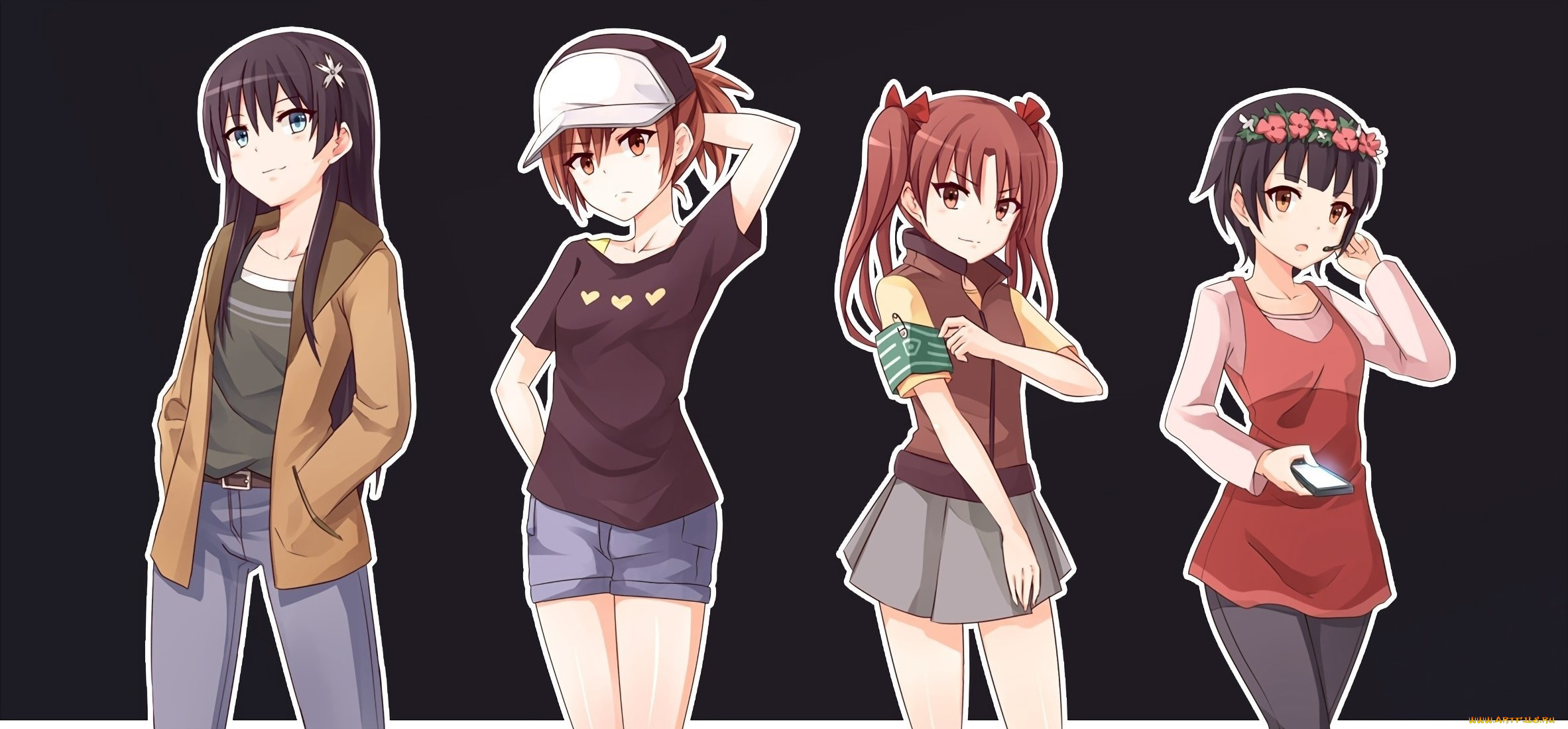 аниме, toaru, majutsu, no, index, девушки, взгляд, фон