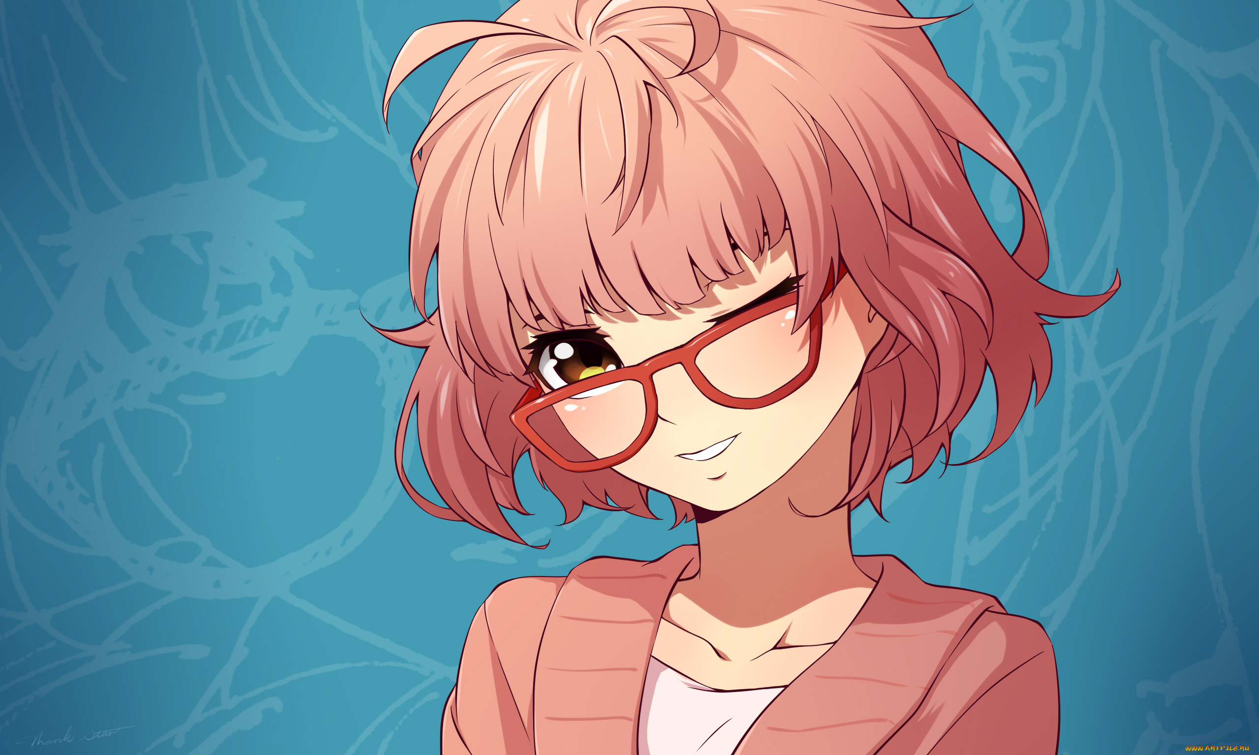 аниме, kyoukai, no, kanata, мирай