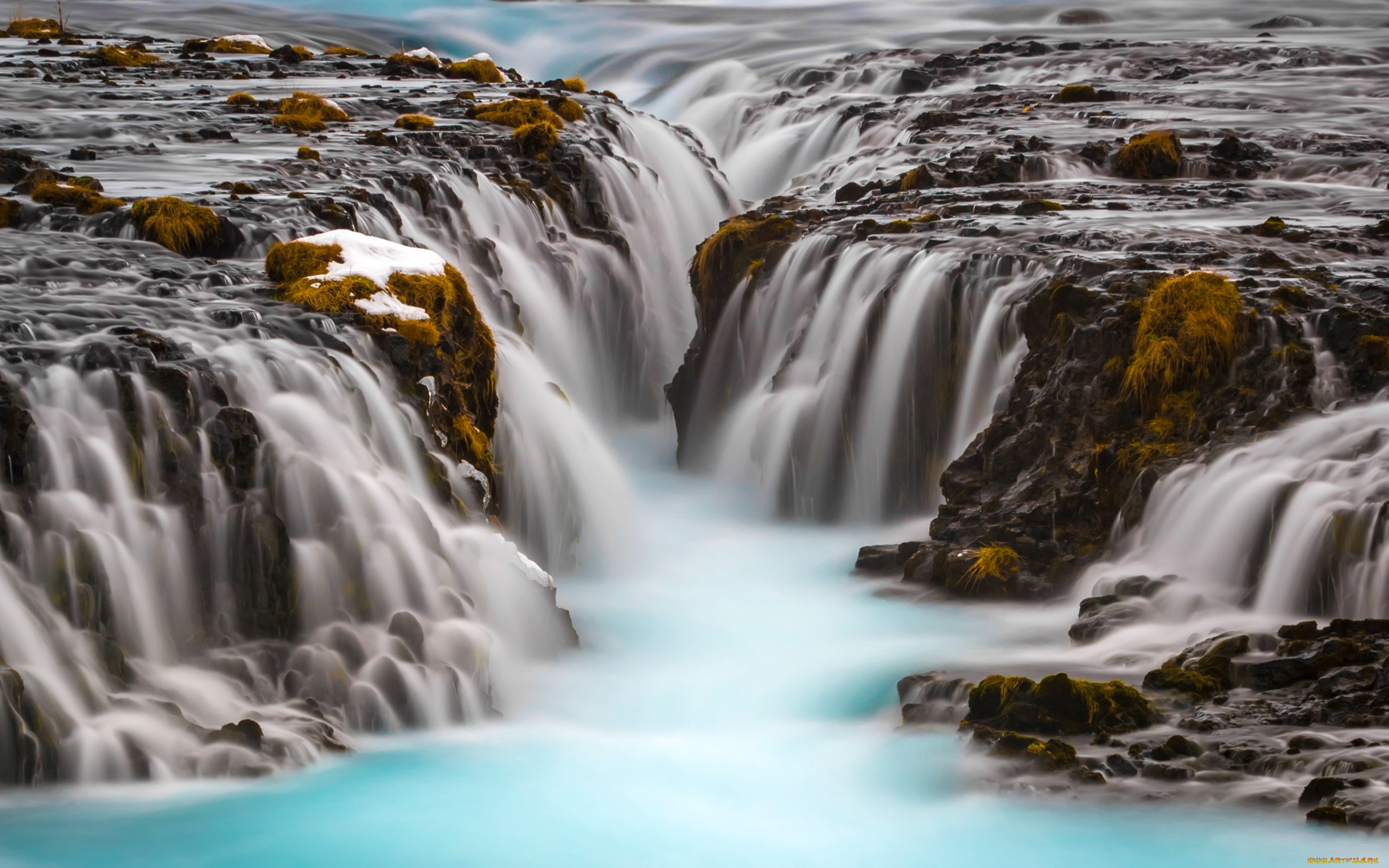 bruarfoss, waterfalls, , iceland, природа, водопады, iceland, bruarfoss, waterfalls