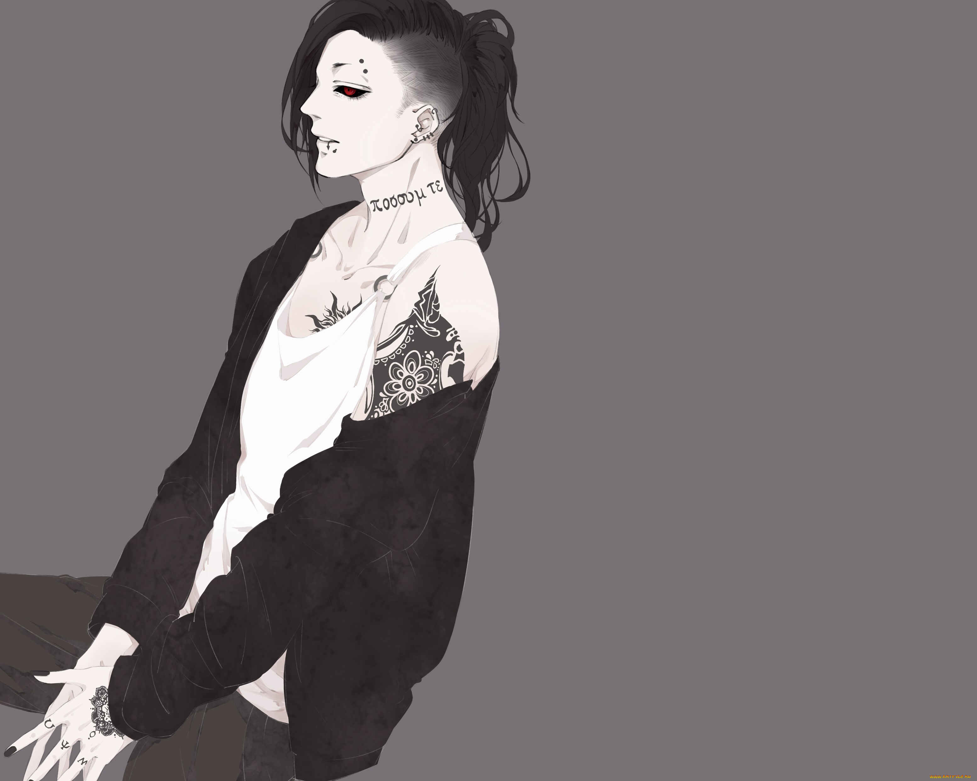 аниме, tokyo, ghoul, парень