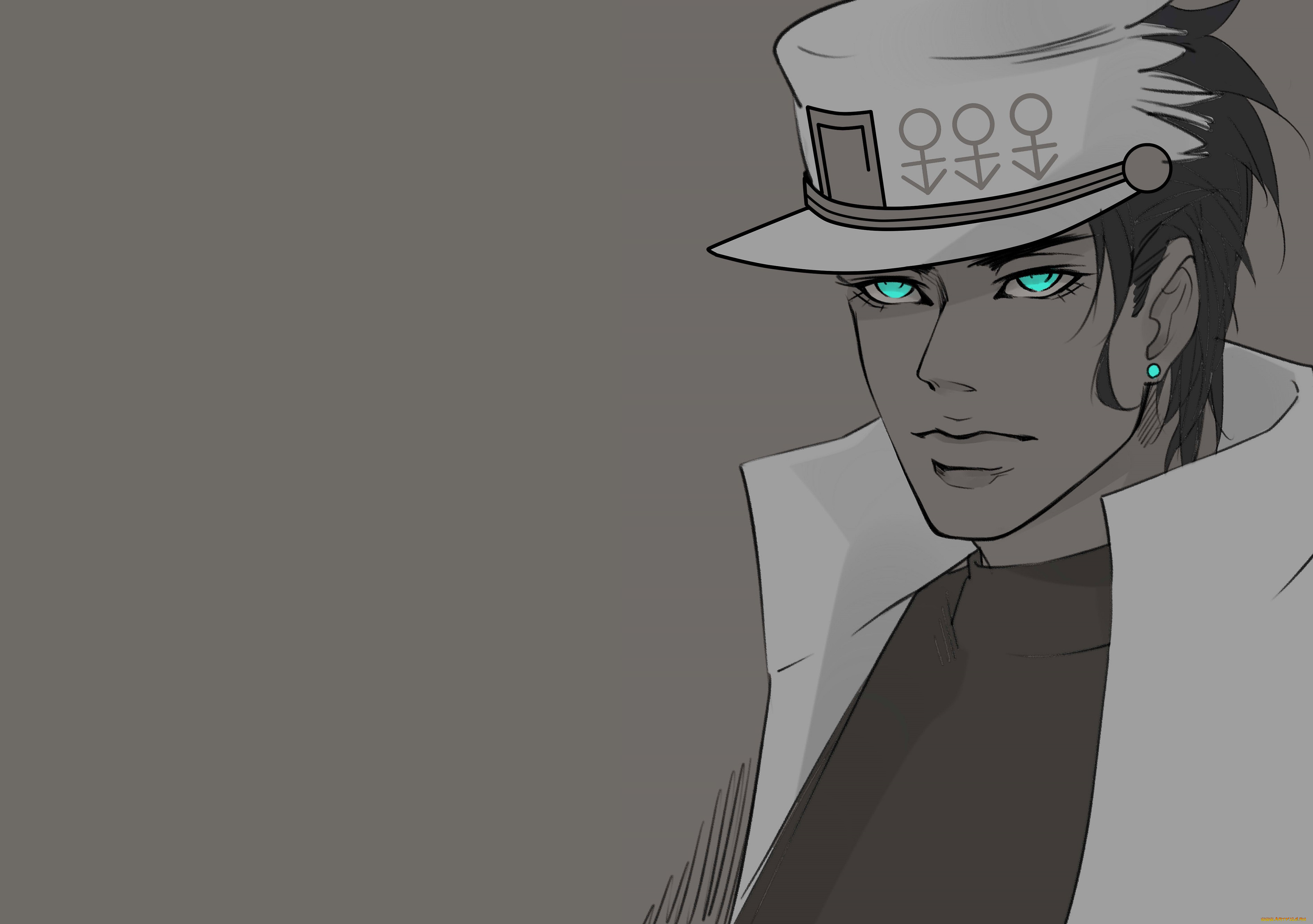 аниме, jojo`s, bizarre, adventure, парень