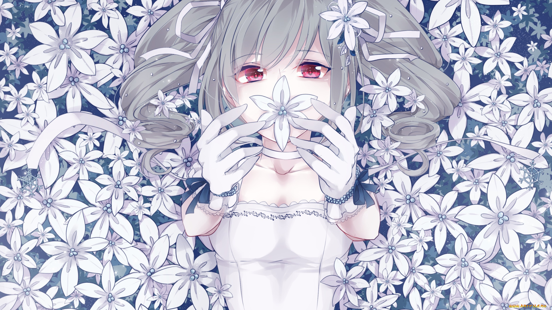 аниме, idolm@ster, девушка, взгляд, фон