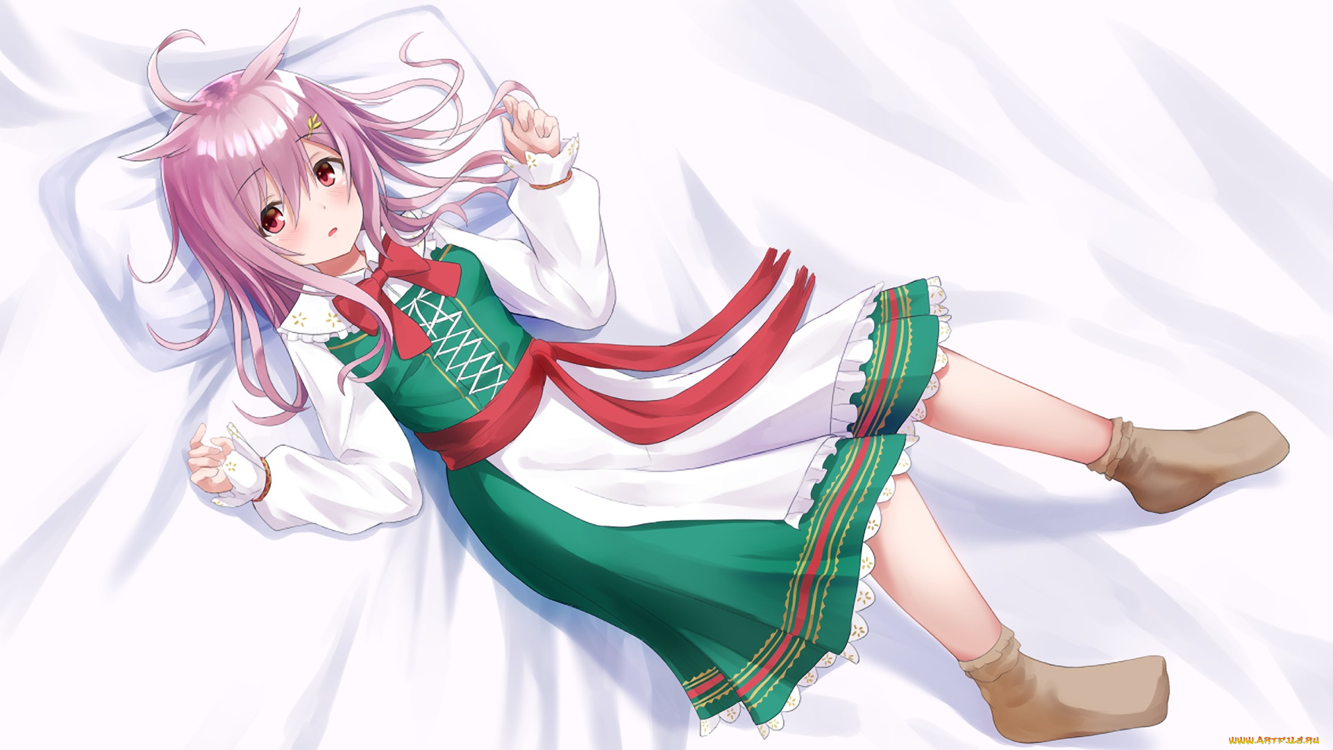 аниме, unknown, , другое, , девушка, взгляд, фон