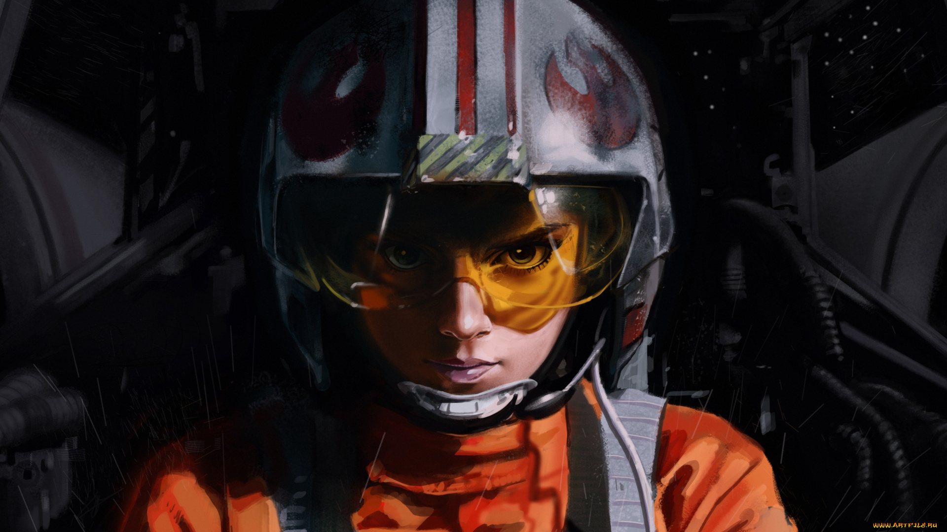 фэнтези, девушки, пилот, by, ivantalavera, девушка, космос