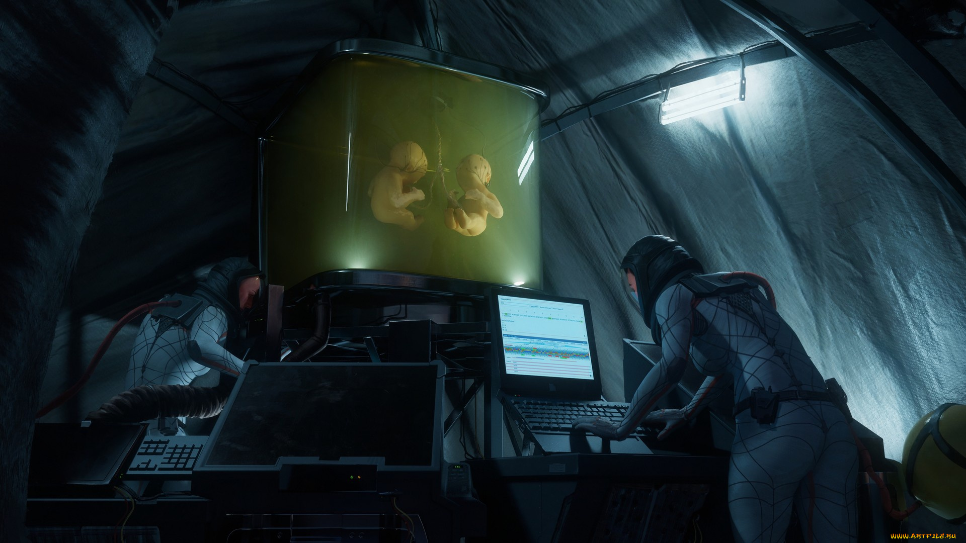 фэнтези, иные, миры, , иные, времена, фантастика, efflam, mercier, арт, клон, beyond, human, birth, of, the, adapted, man