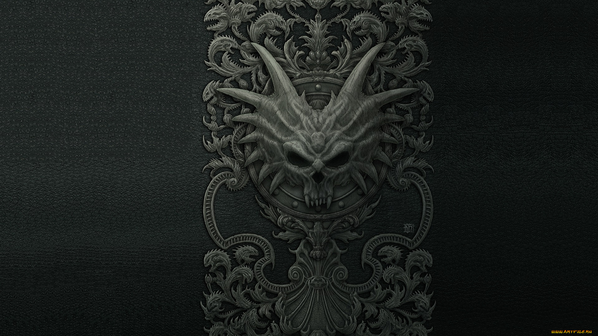 фэнтези, нежить, арт, дракон, kerem, beyit