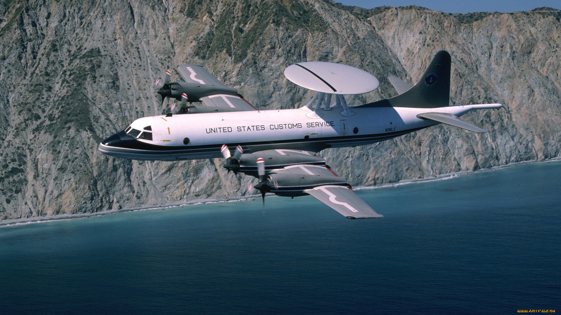 lockheed, p-3, orion, авиация, боевые, самолёты, таможня, сша, береговой, патрульный, самолет, радиоэлектронная, разведка, ep-3