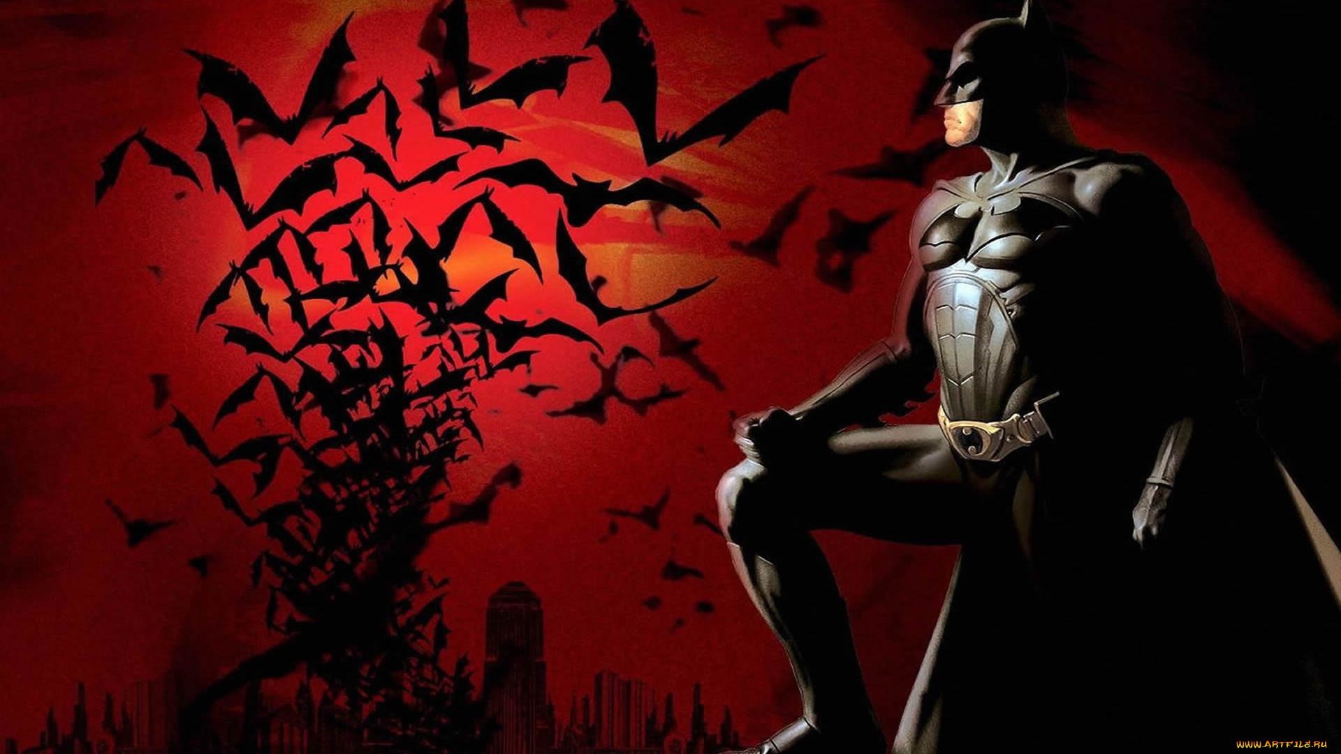 рисованное, комиксы, бэтмен, супергерой, маска, плащ, летучие, мыши, город
