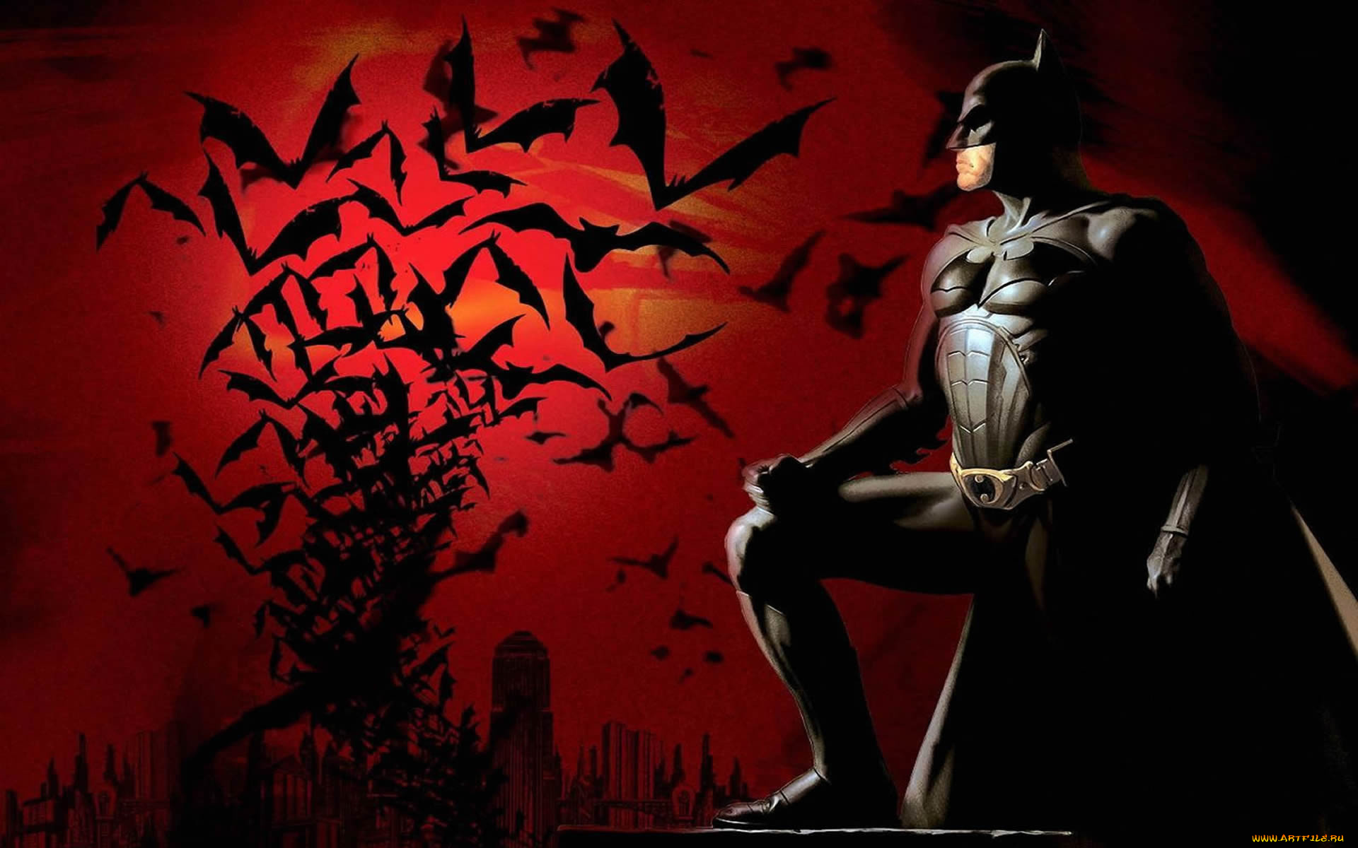 рисованное, комиксы, бэтмен, супергерой, маска, плащ, летучие, мыши, город