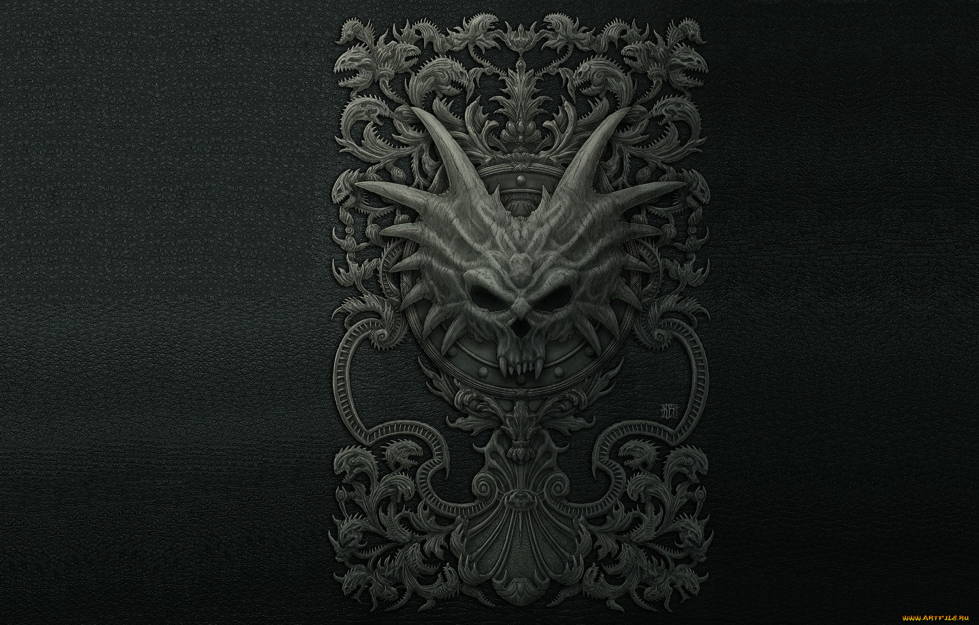 фэнтези, нежить, арт, дракон, kerem, beyit