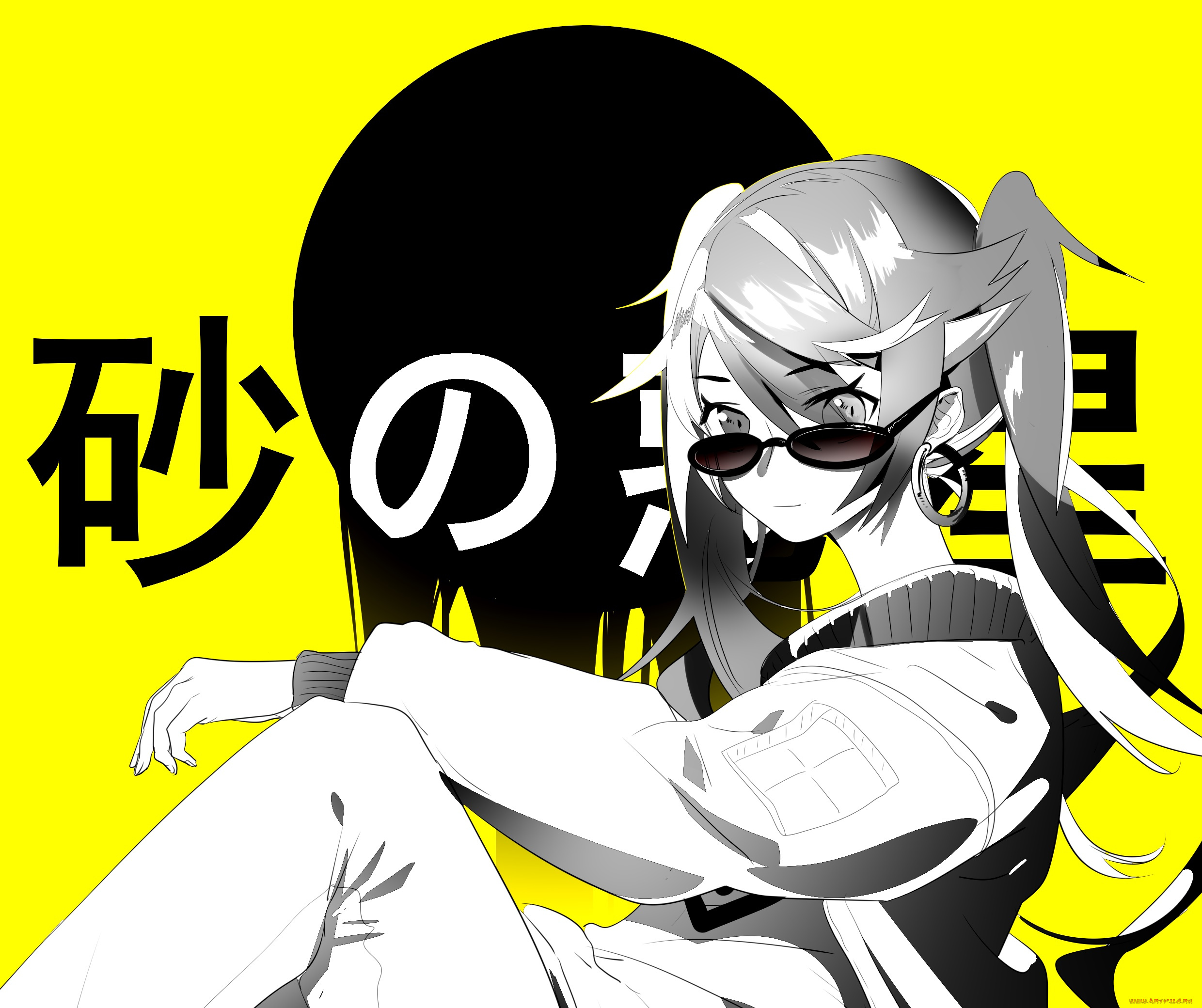 аниме, vocaloid, фон, девушка, взгляд