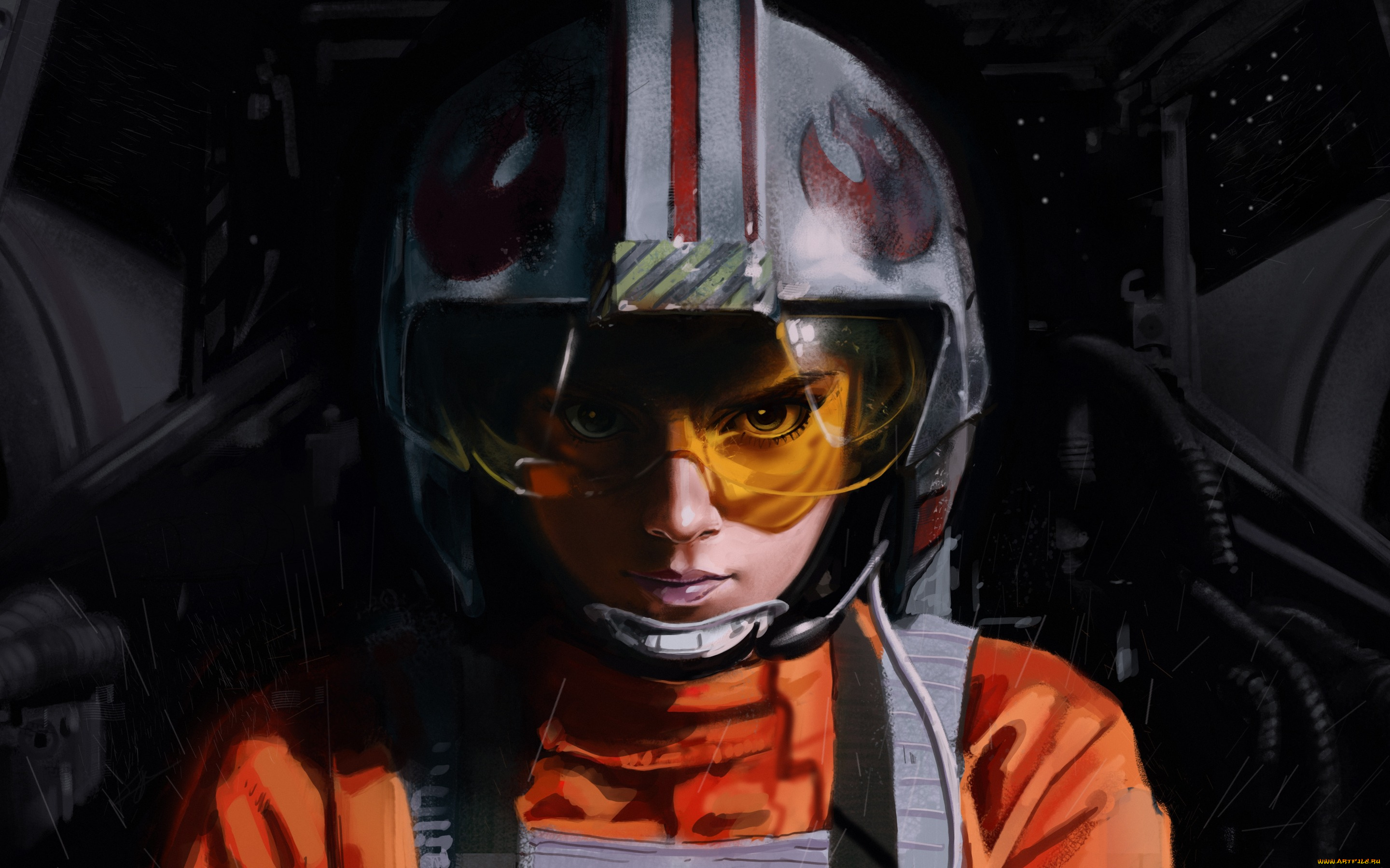 фэнтези, девушки, пилот, by, ivantalavera, девушка, космос