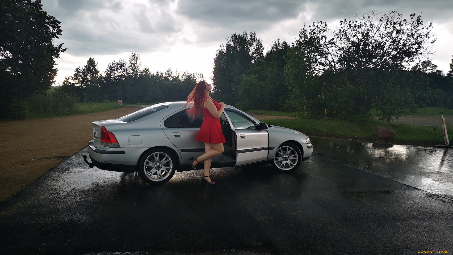 автомобили, -авто, с, девушками, volvo, s60