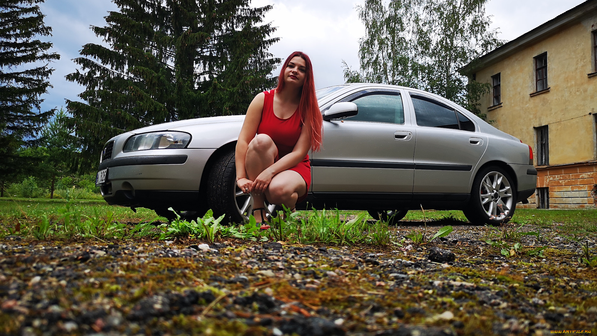 автомобили, -авто, с, девушками, volvo, s60