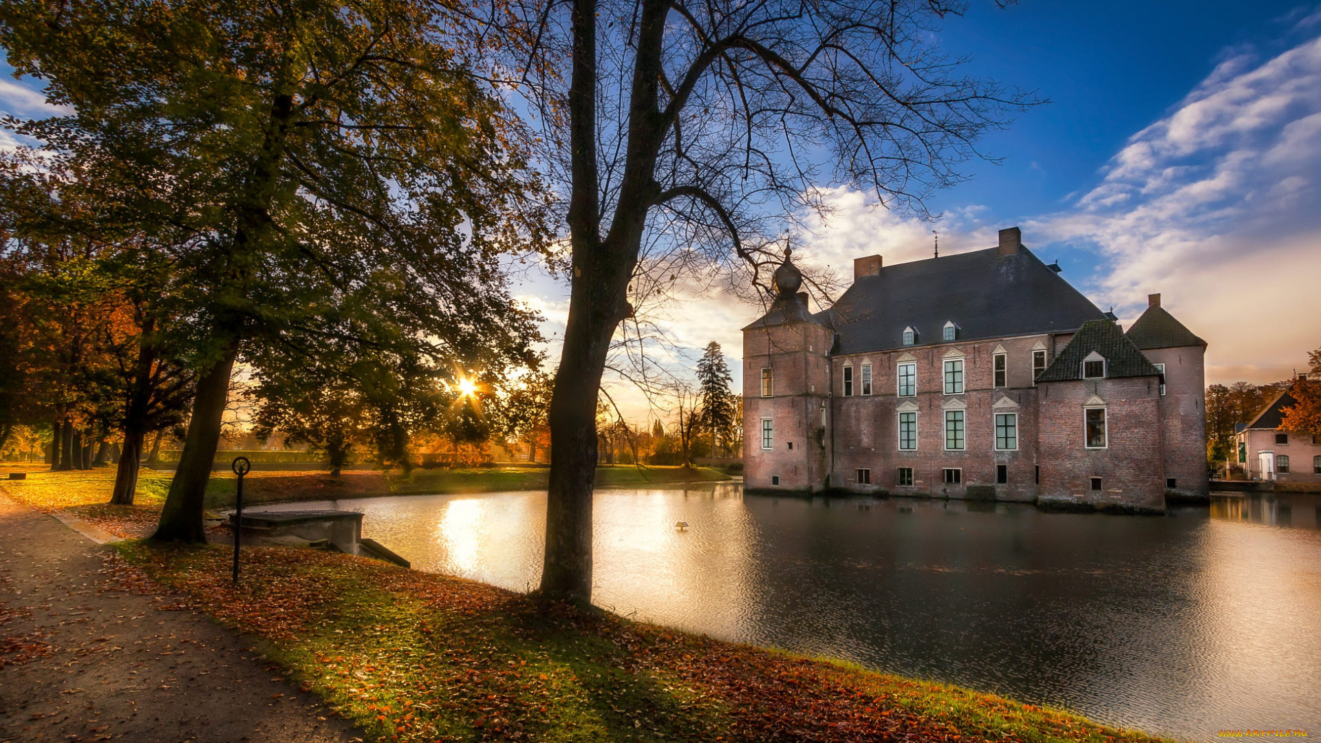 cannenburg, castle, города, замки, нидерландов, cannenburg, castle