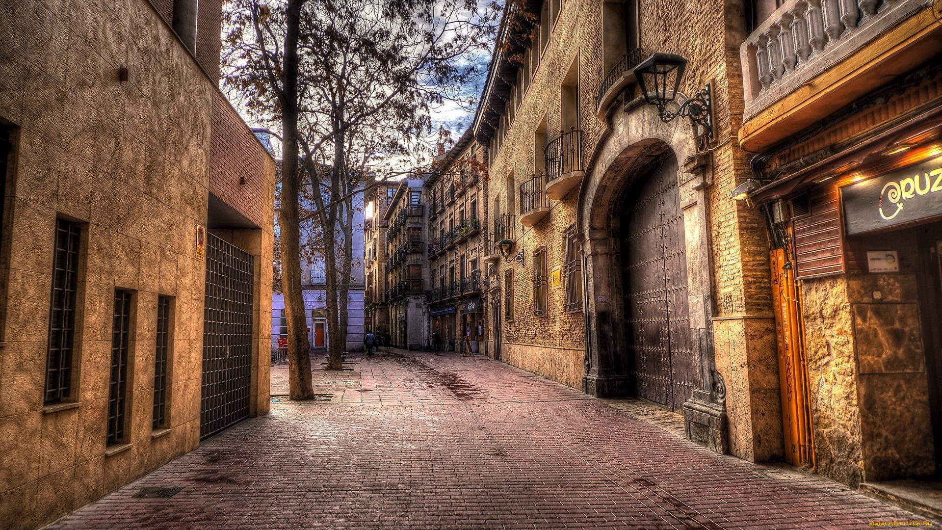 города, сарагоса, , испания, улица