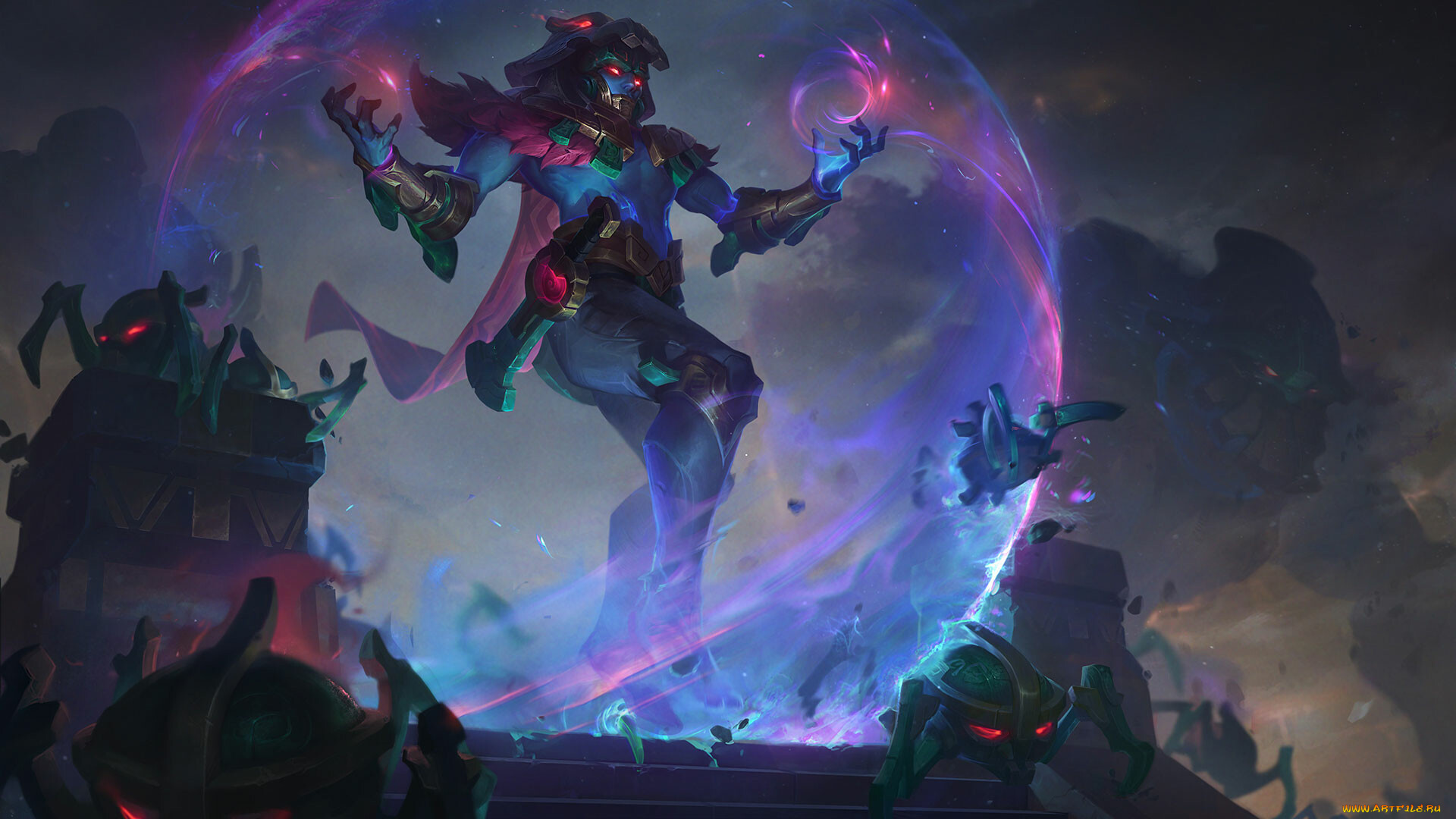 видео, игры, league, of, legends, league, of, legends, malzahar, магия, маг