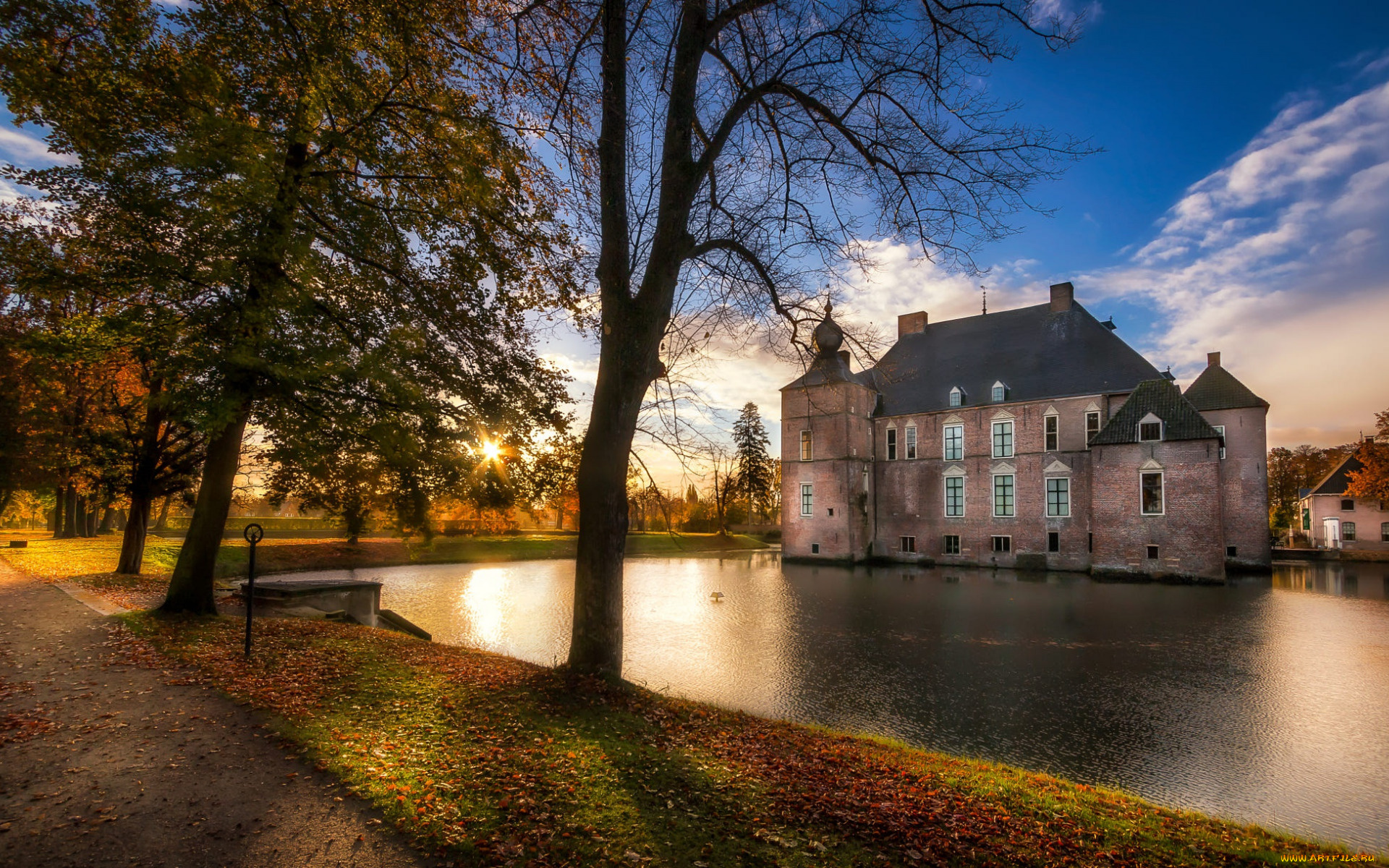 cannenburg, castle, города, замки, нидерландов, cannenburg, castle