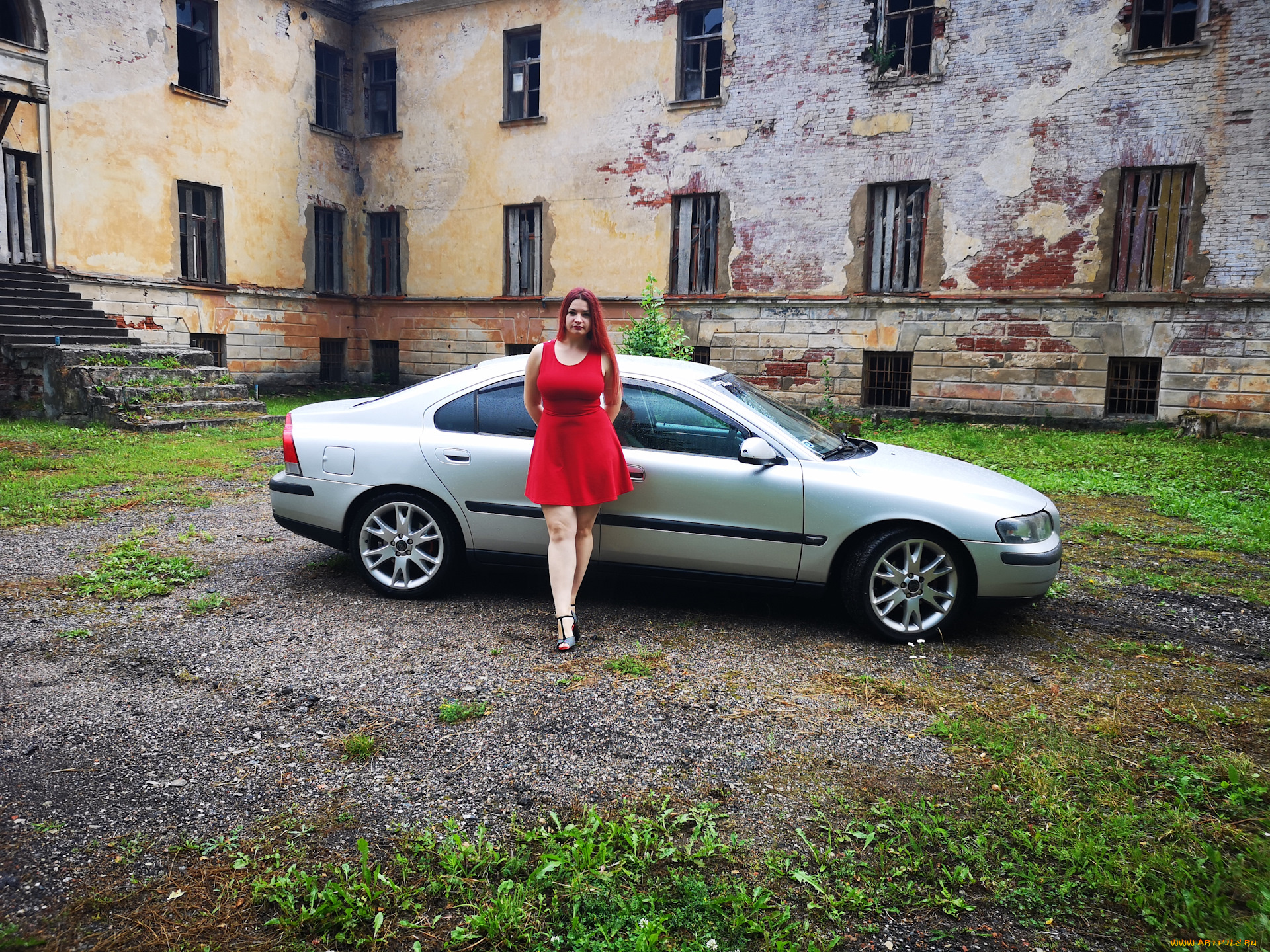 автомобили, -авто, с, девушками, volvo, s60