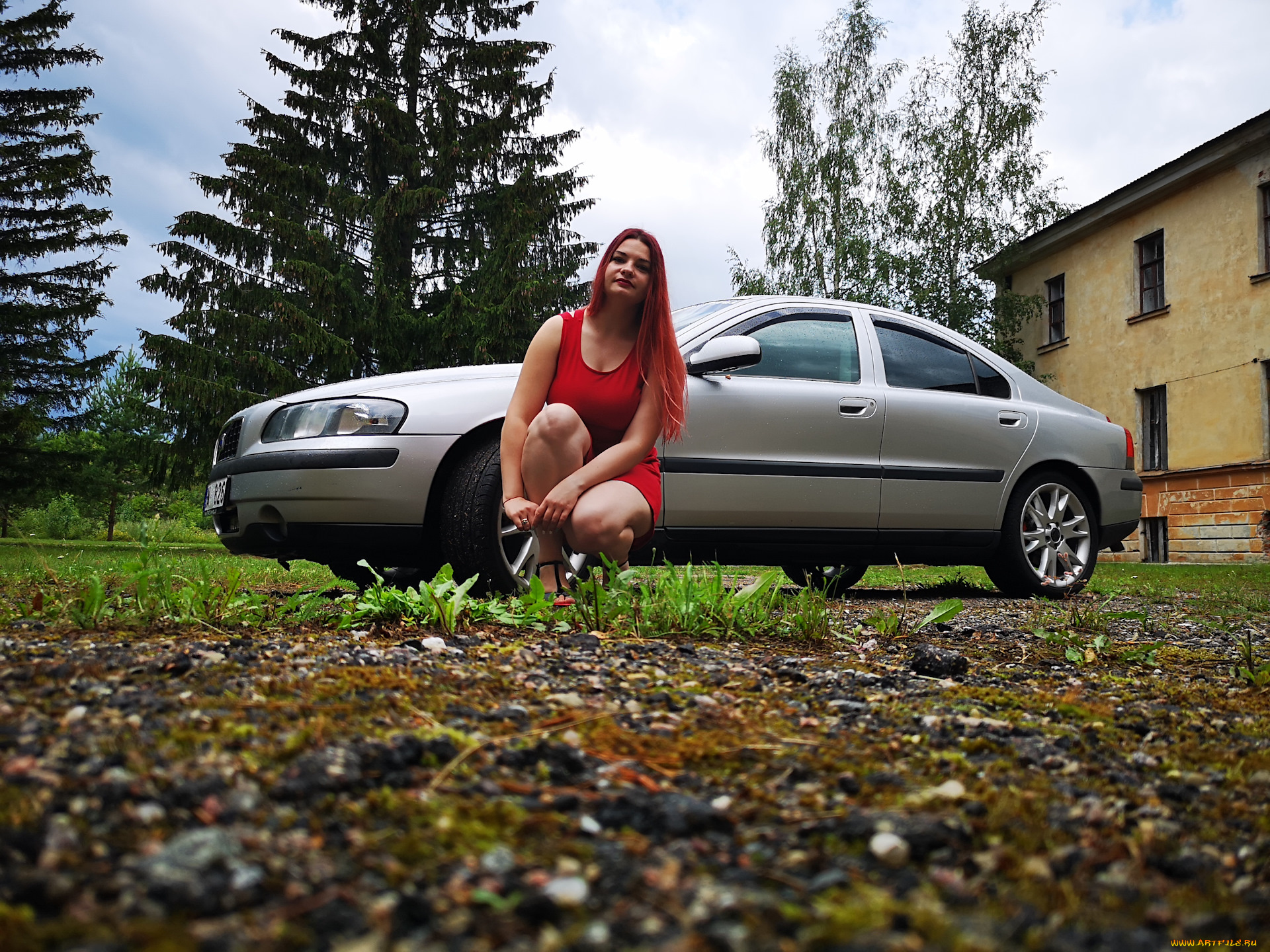 автомобили, -авто, с, девушками, volvo, s60