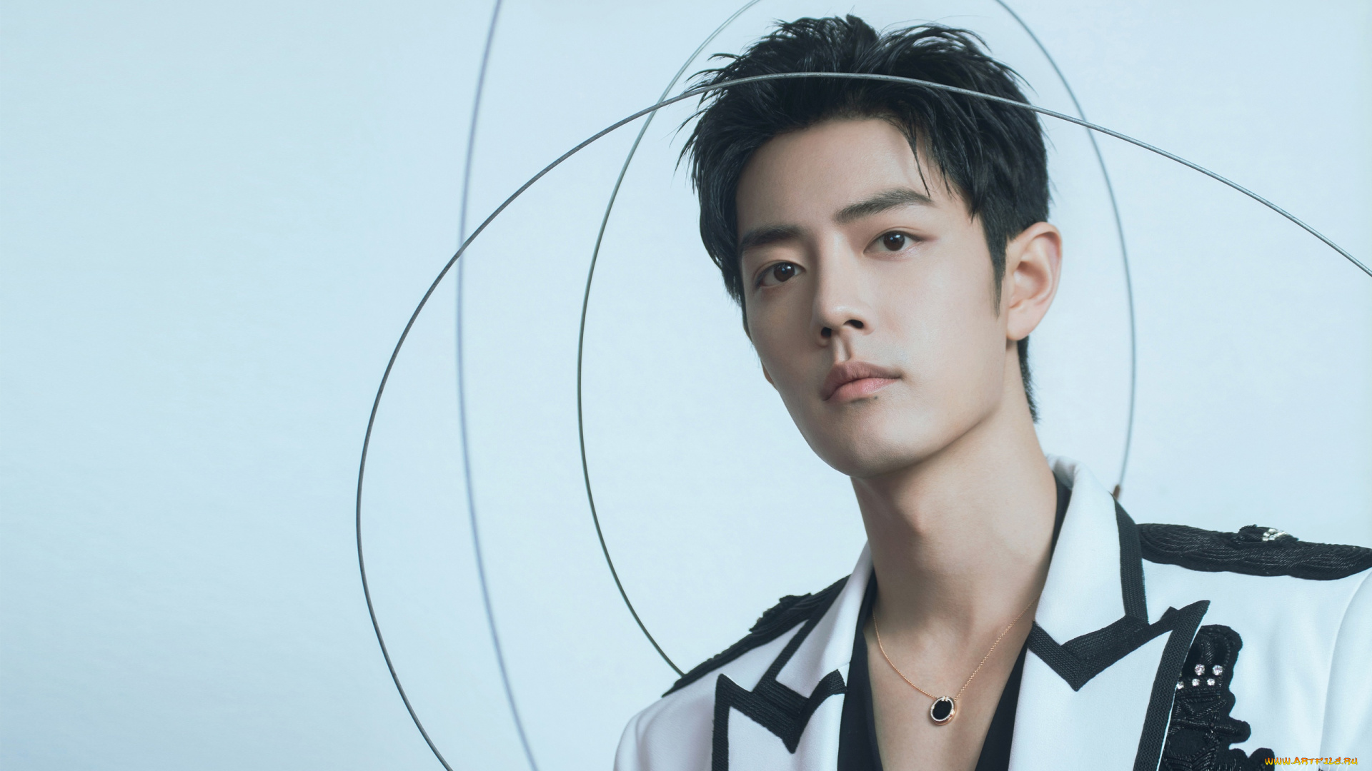 мужчины, xiao, zhan, актер, лицо, пиджак, проволока