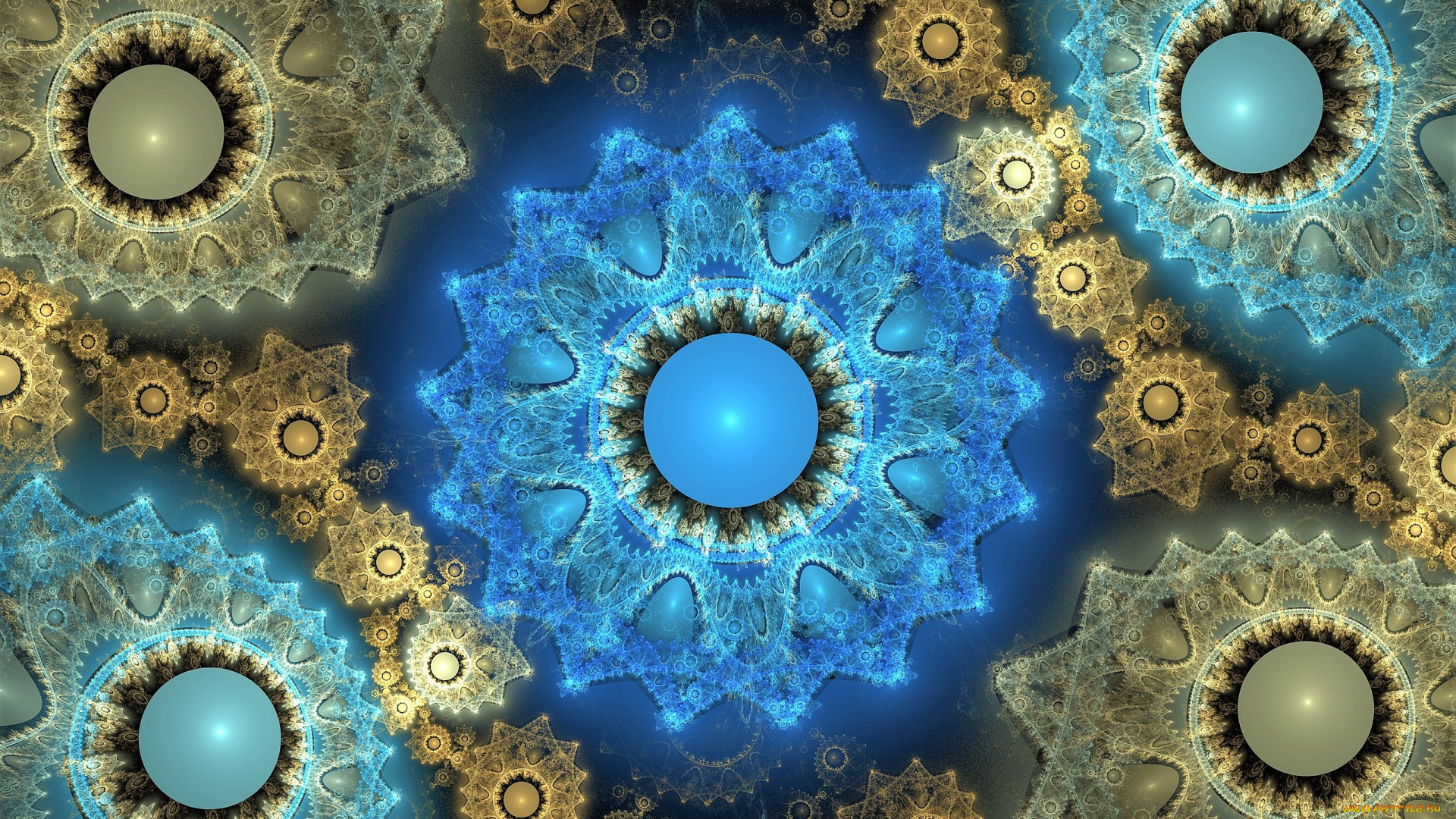 3д, графика, фракталы, , fractal, орнамент