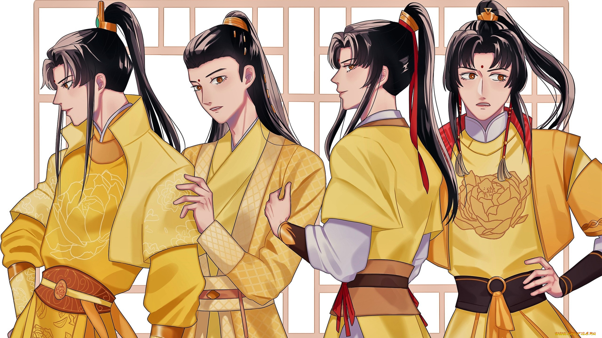 аниме, mo, dao, zu, shi, персонажи, цзини