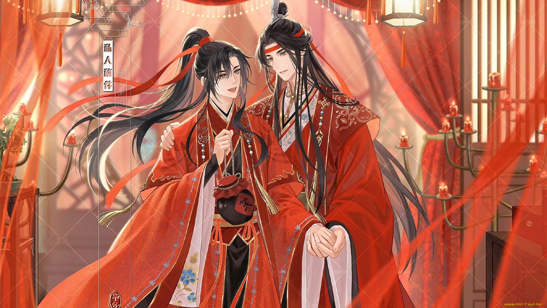 аниме, mo, dao, zu, shi, вэй, усянь, лань, ванцзи, кувшин