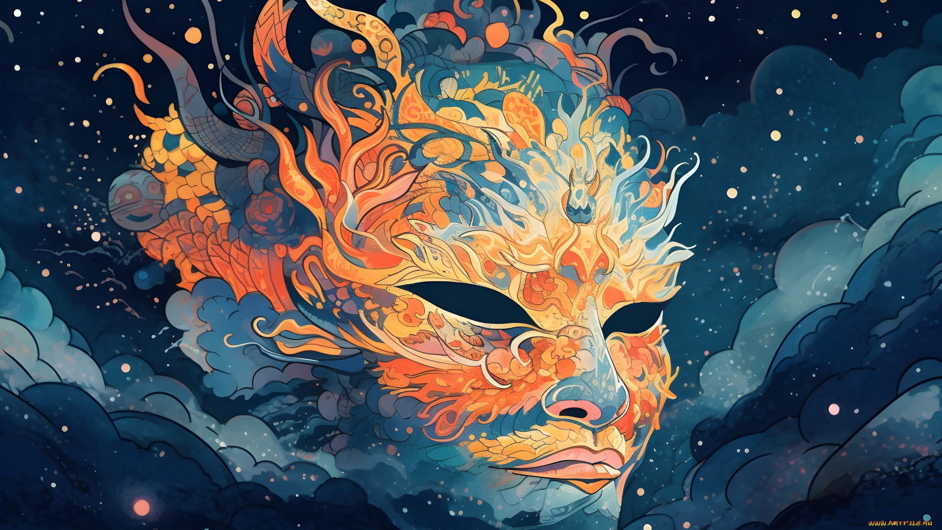 фэнтези, демоны, маска