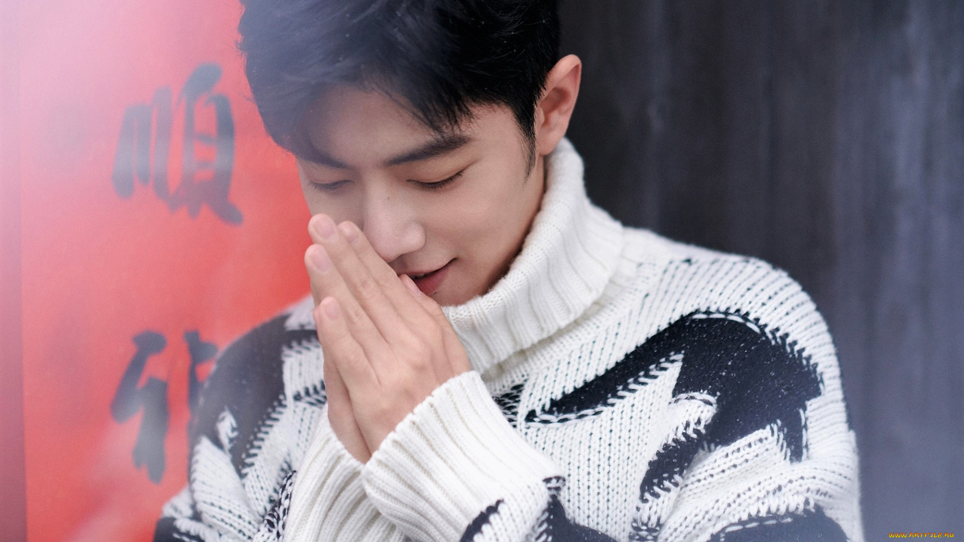 мужчины, xiao, zhan, актер, свитер