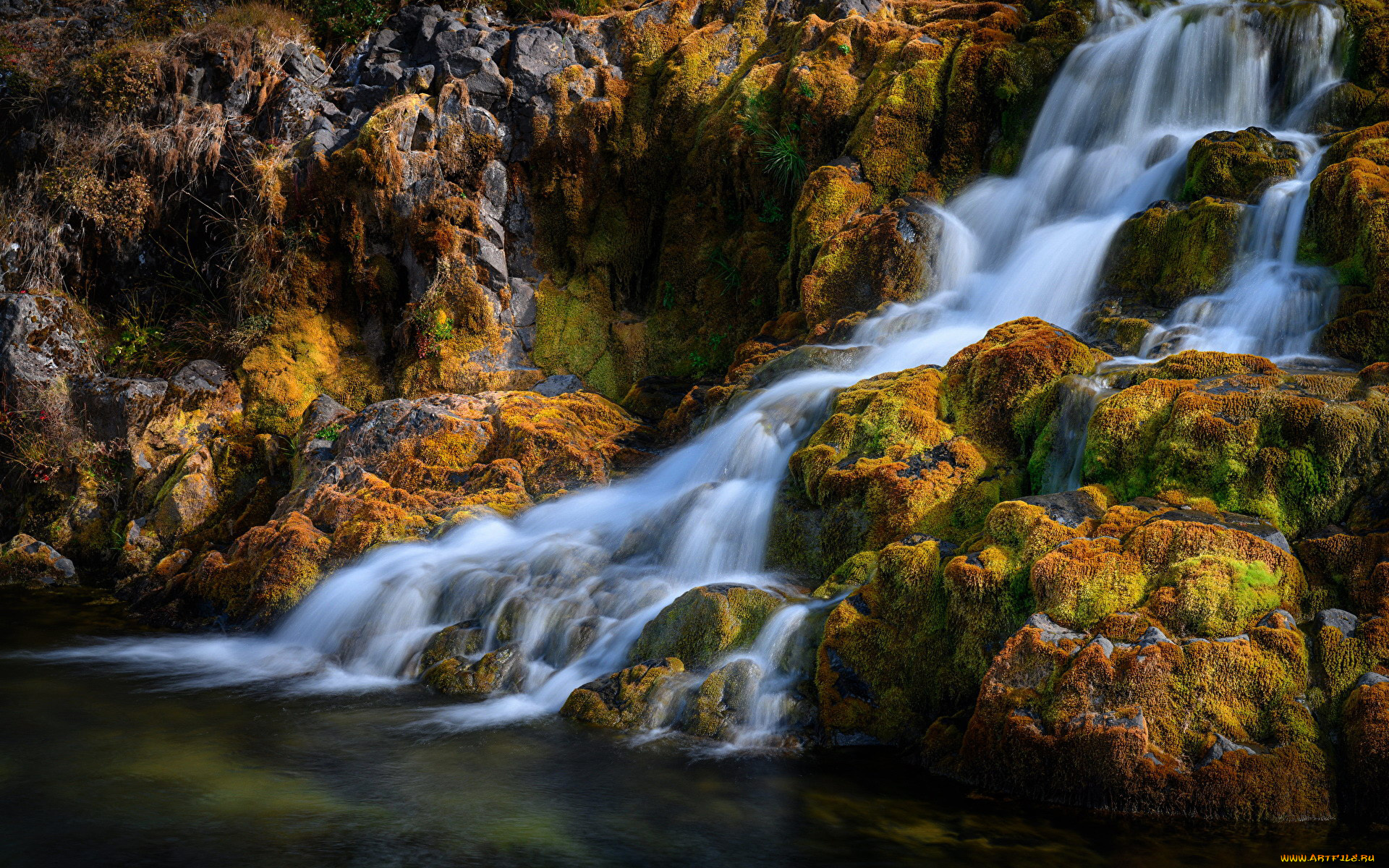 fjallfoss, iceland, природа, водопады