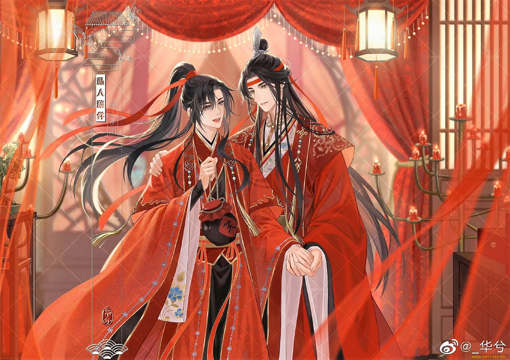 аниме, mo, dao, zu, shi, вэй, усянь, лань, ванцзи, кувшин