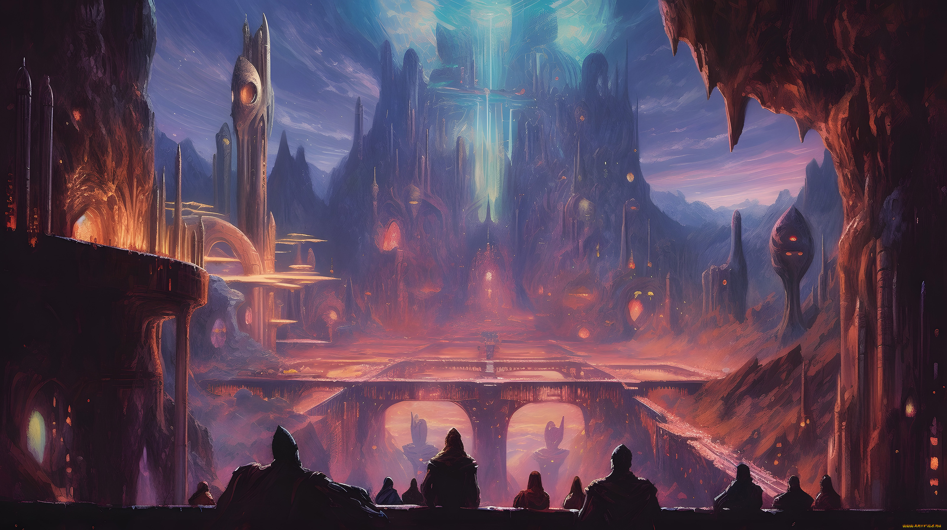 фэнтези, иные, миры, , иные, времена, фантастический, город, будущего