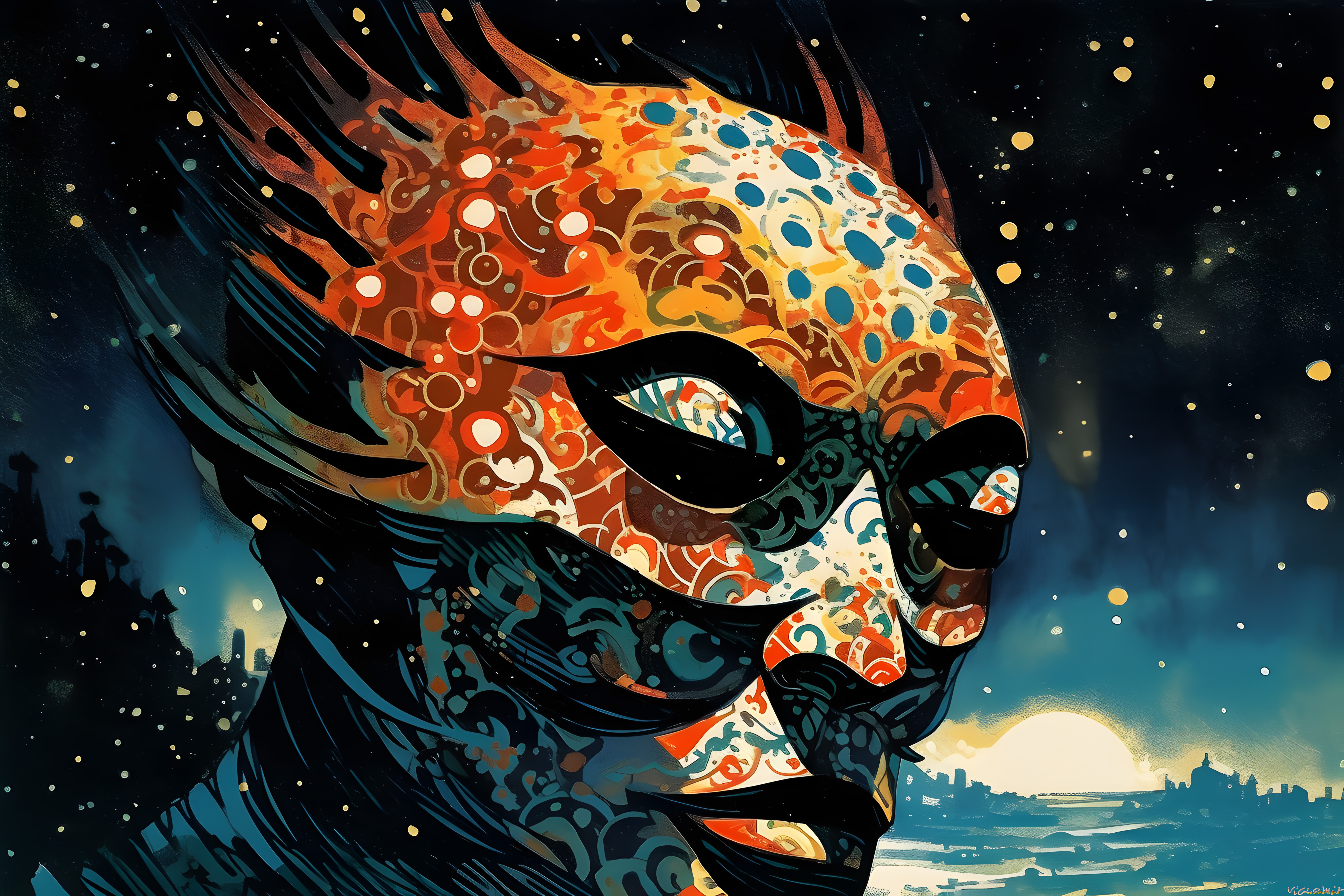 фэнтези, существа, маска