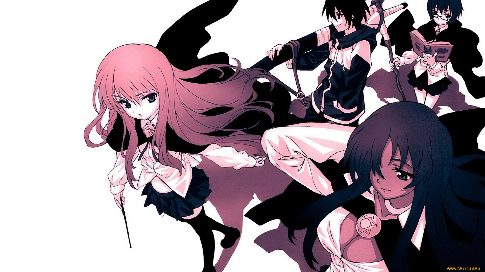 аниме, zero, no, tsukaima, команда