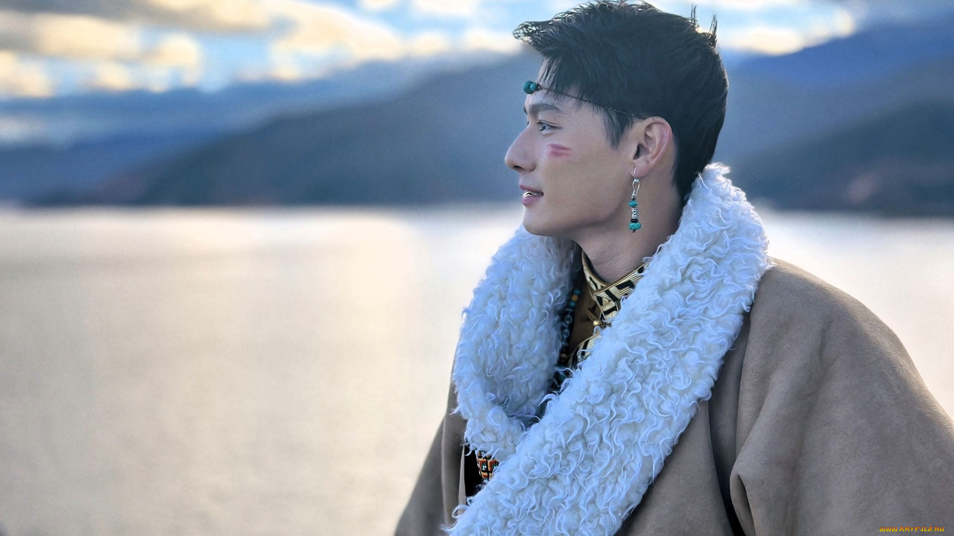 мужчины, wang, zhuocheng, актер, наряд, этника, панорама