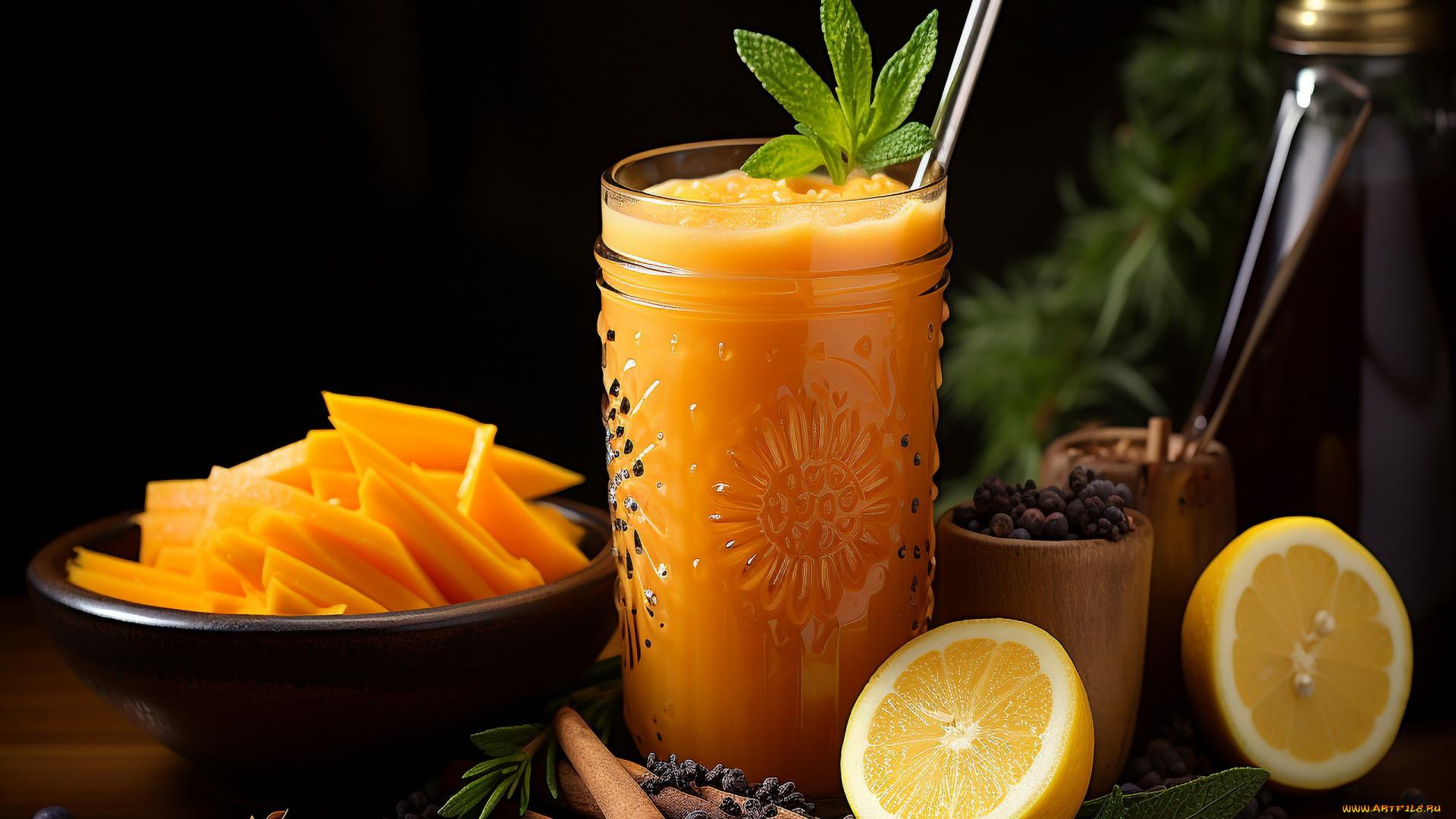 3д, графика, еда-, food, смузи