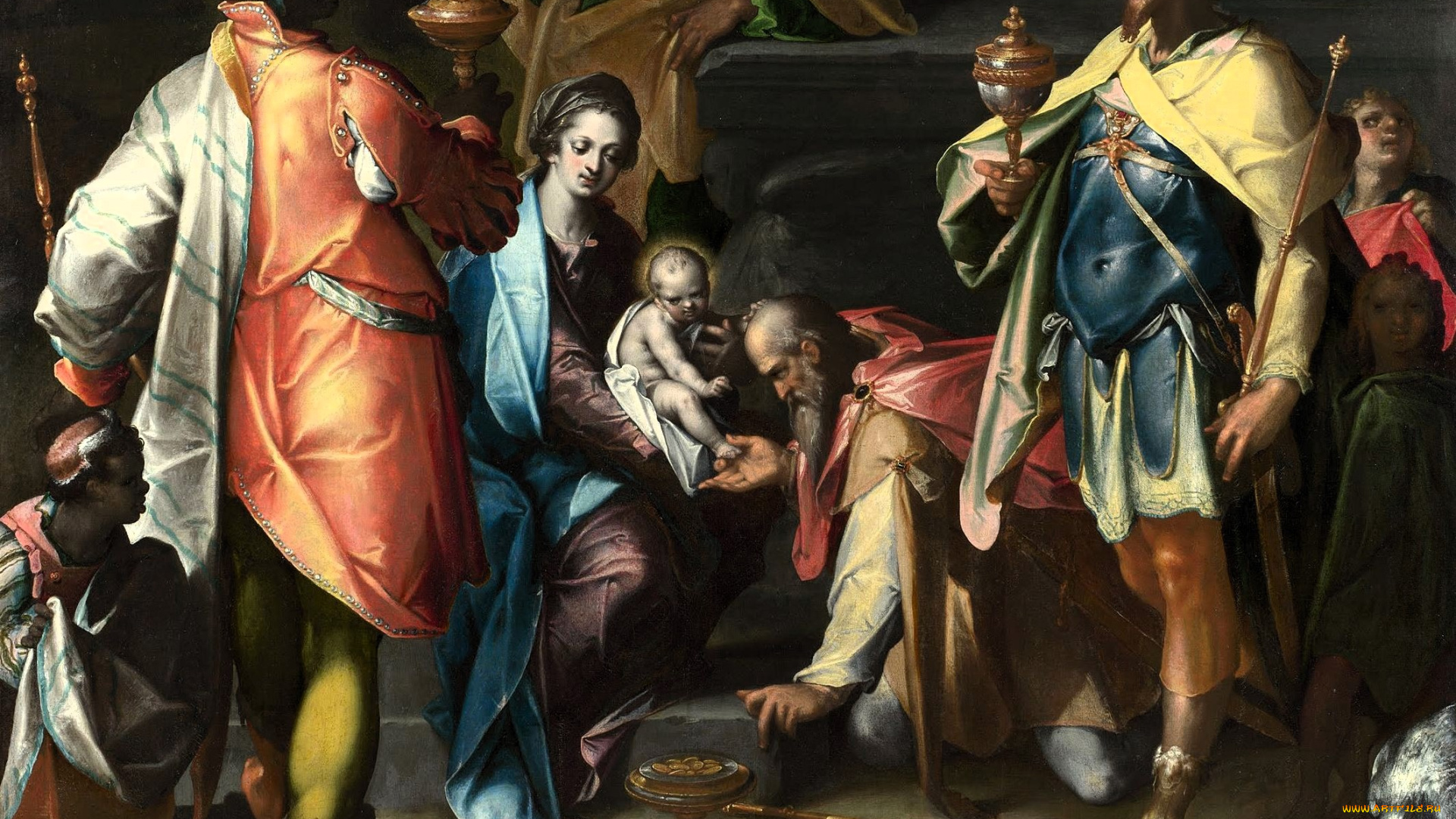 bartholomaeus, spranger, -, the, adoration, of, the, kings, рисованное, bartholomaeus, spranger, люди, дети