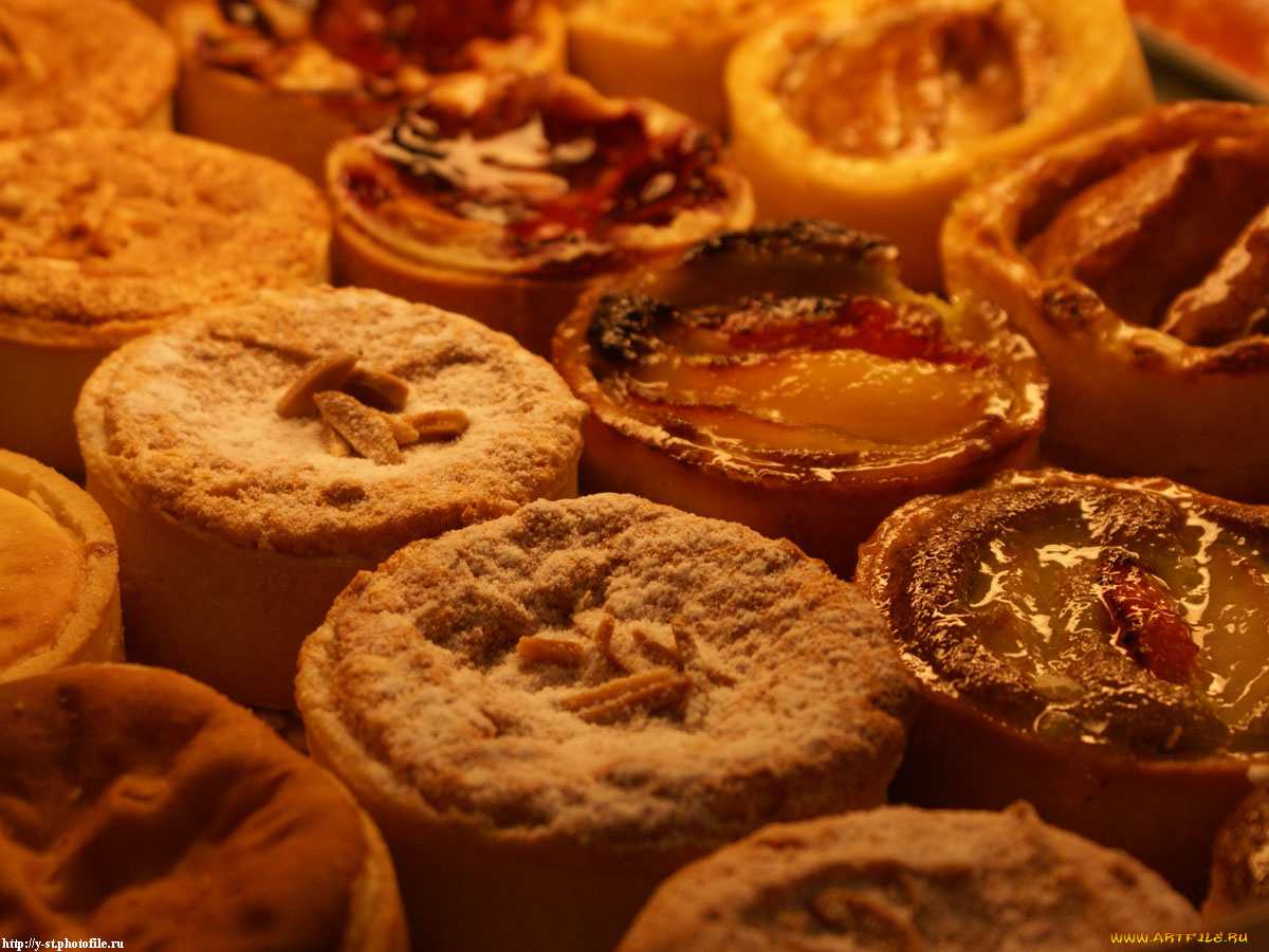 пирожные, еда, кексы, печенье