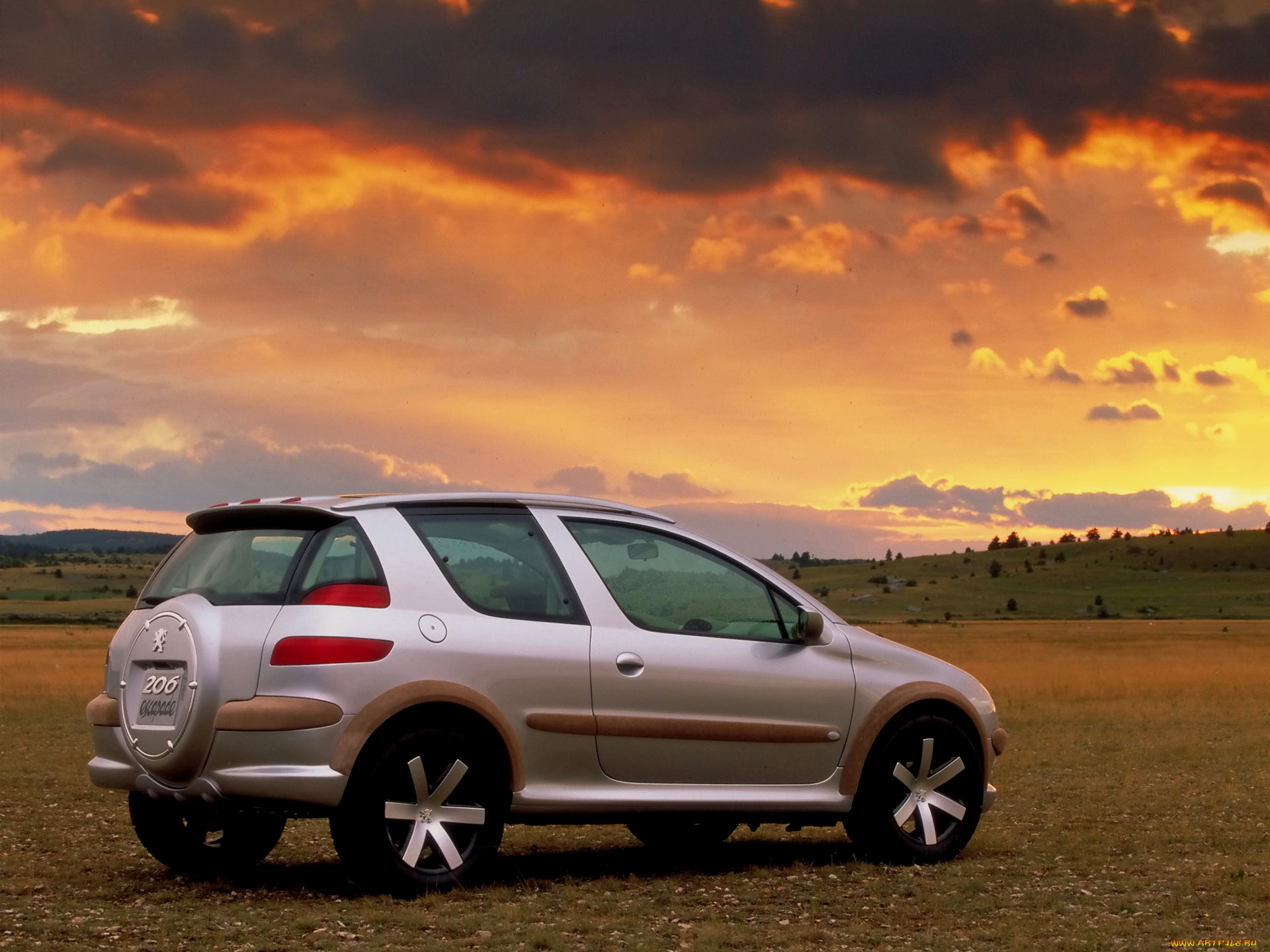 1999, peugeot, 206, escapade, concept, автомобили